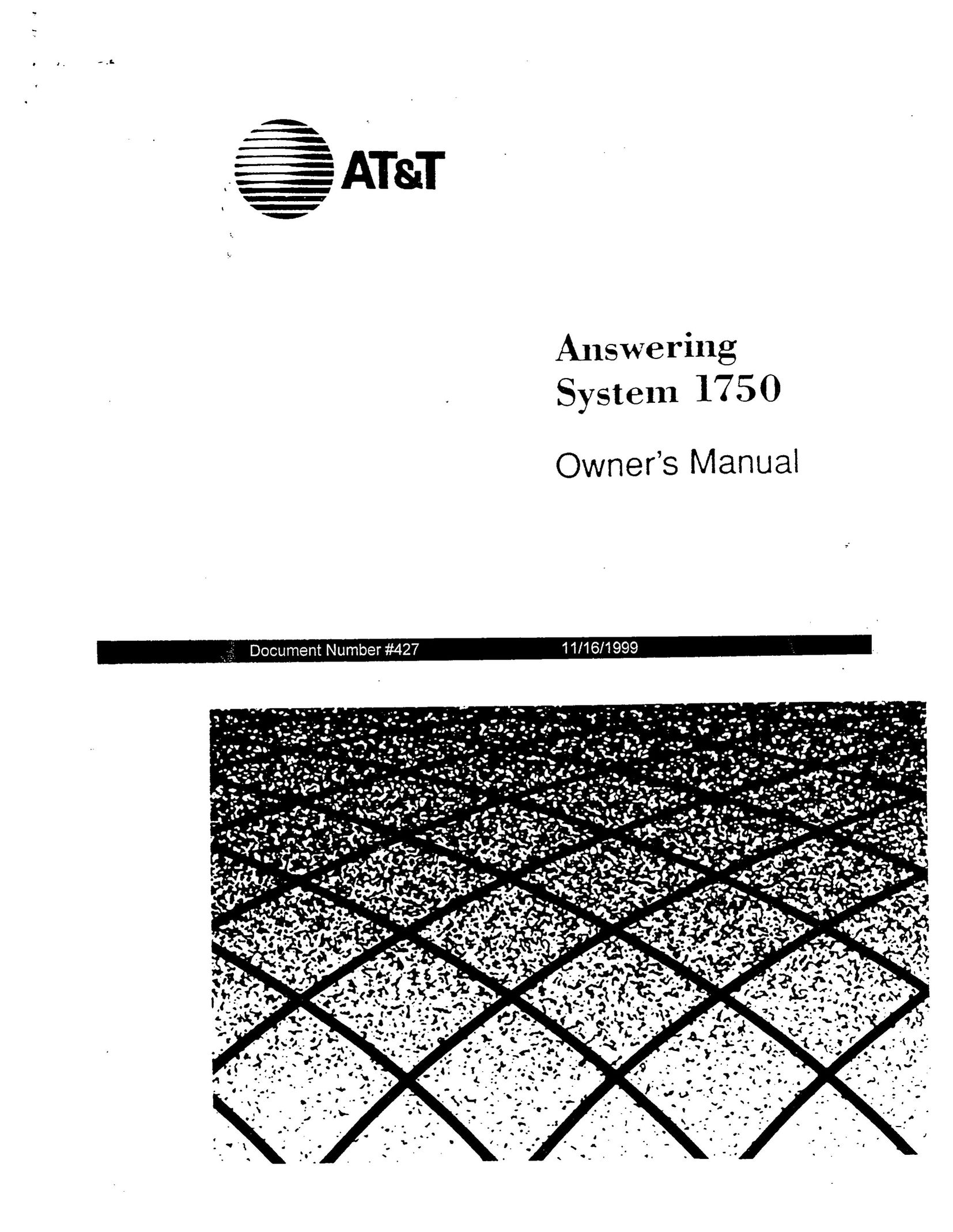 AT&T 1750 Answering Machine User Manual