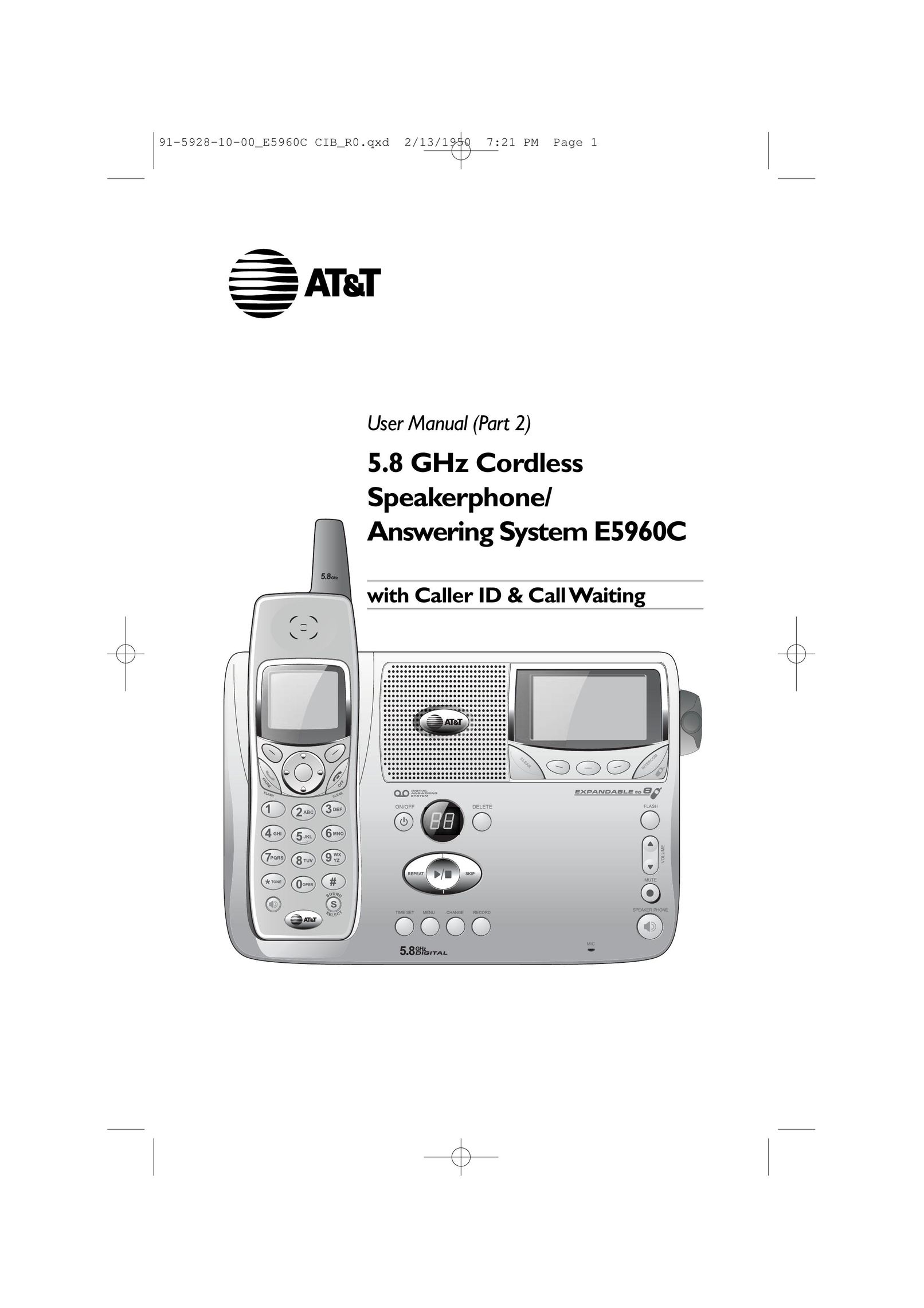 AT&T E5960 Answering Machine User Manual