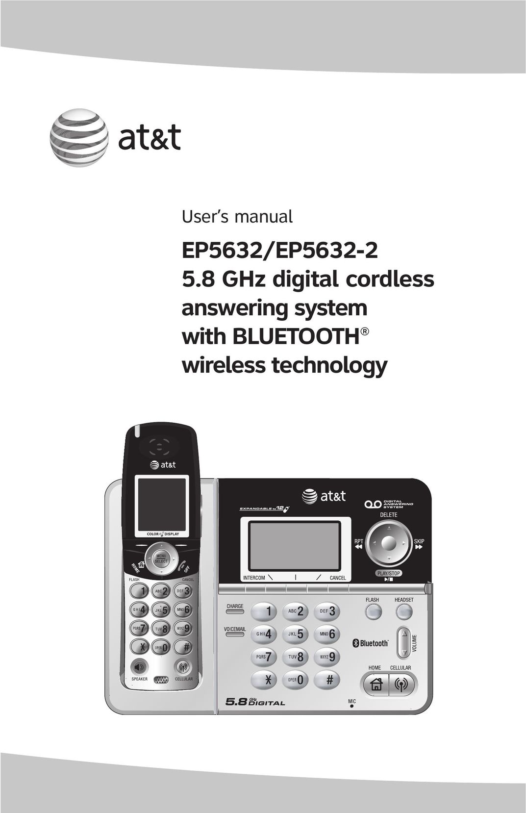 AT&T EP5632/EP5632-2 Answering Machine User Manual