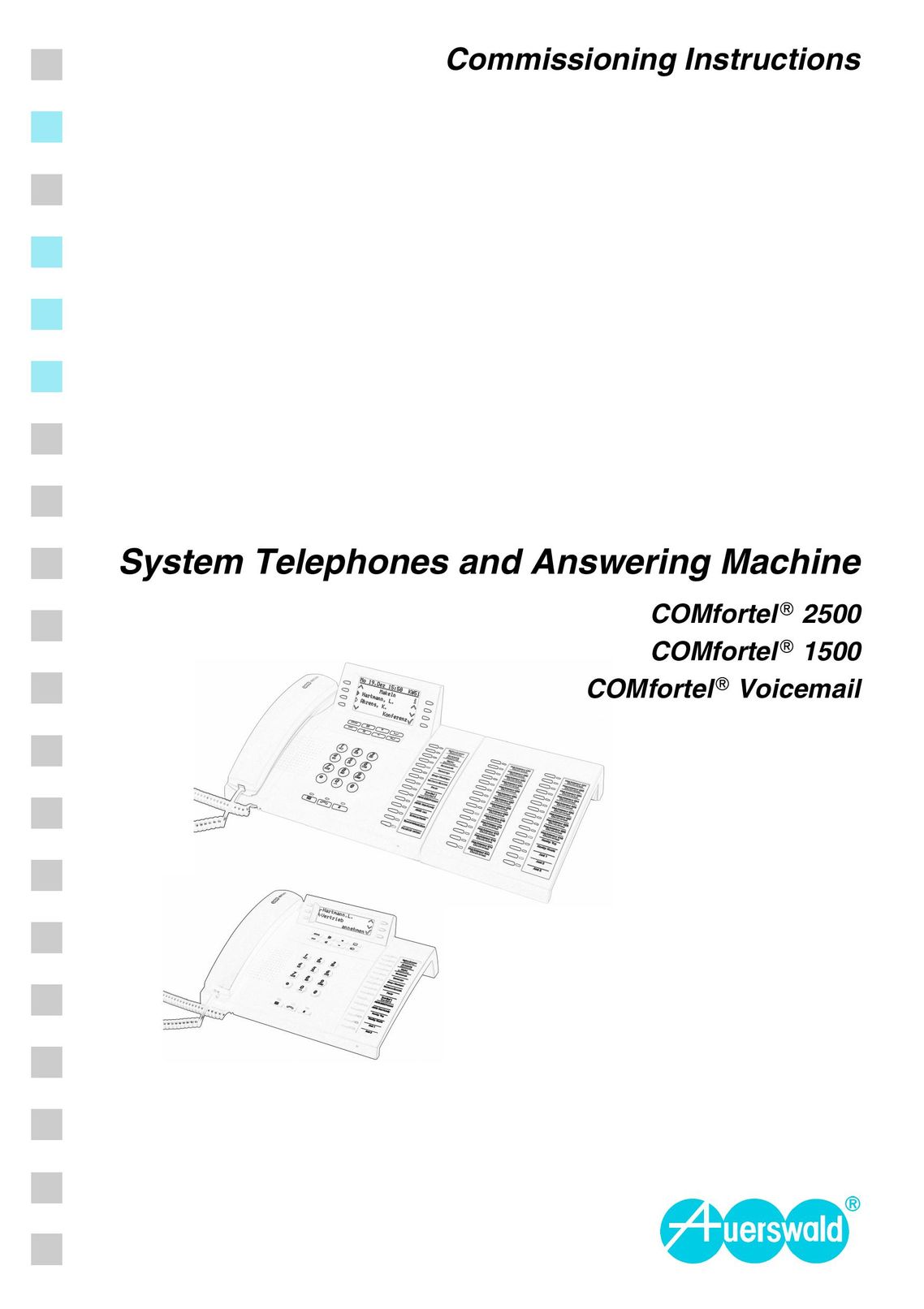 Auerswald 2500 Answering Machine User Manual