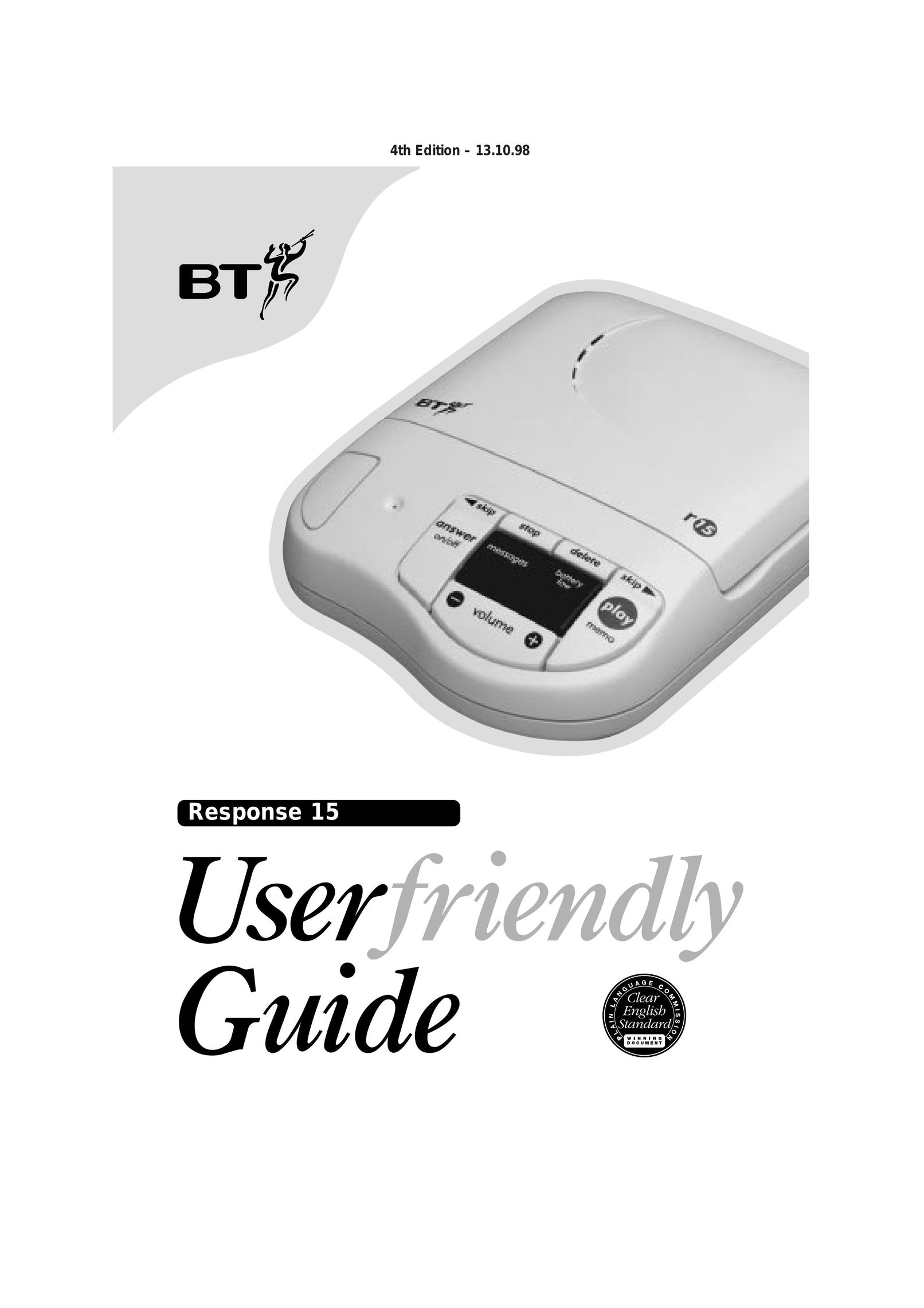 BT 15 Answering Machine User Manual