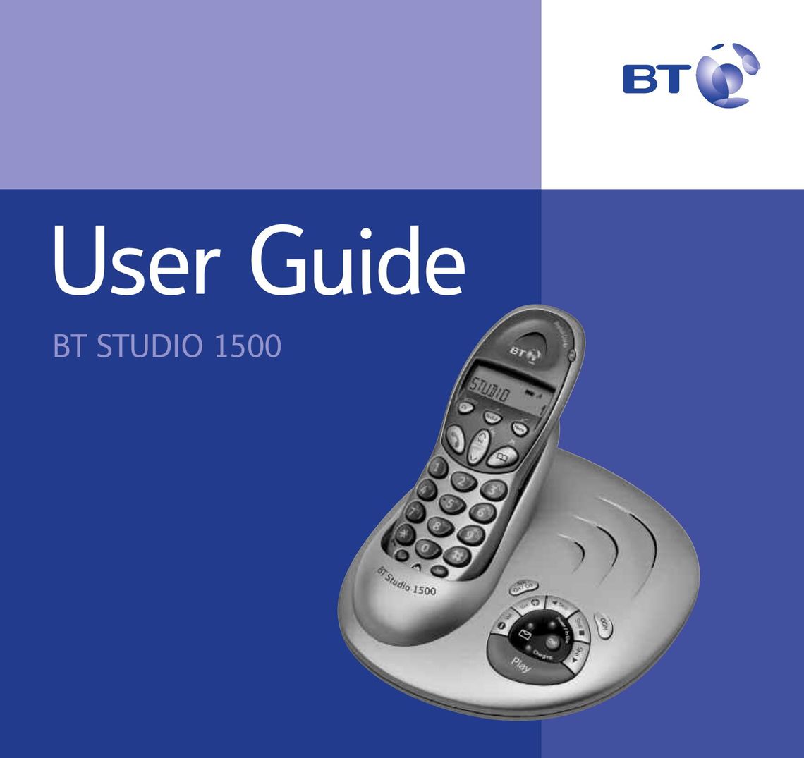 BT 1500 Answering Machine User Manual