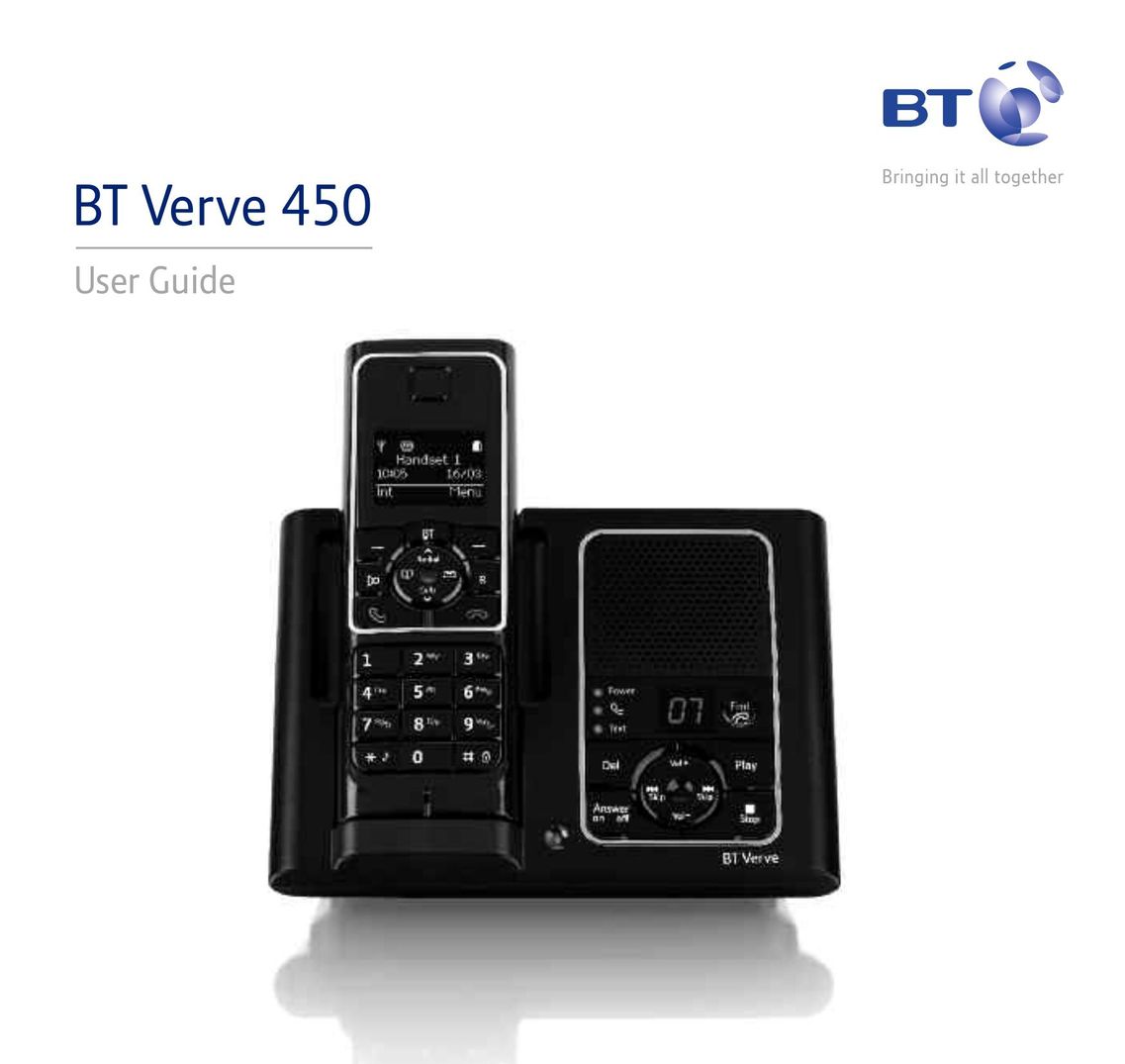 BT 450 Answering Machine User Manual