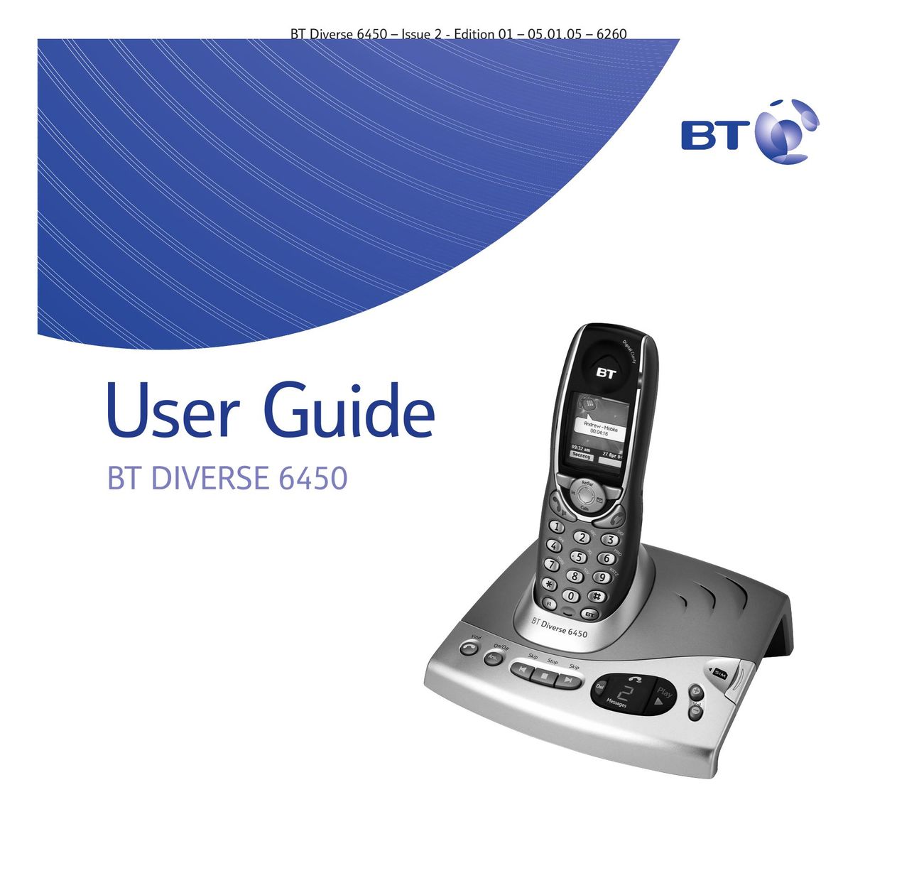 BT Diverse 6450 Answering Machine User Manual