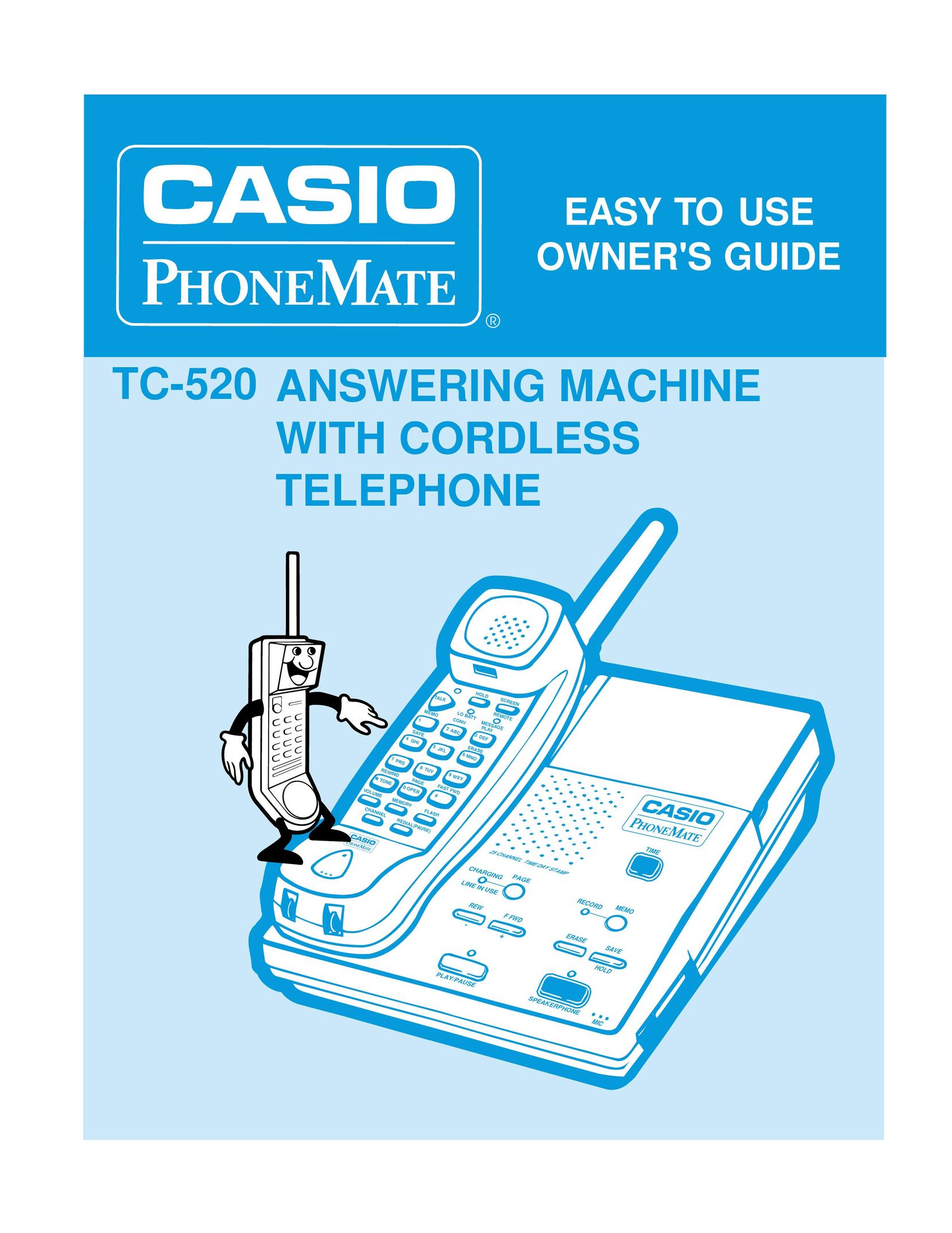 Casio TC-520 Answering Machine User Manual
