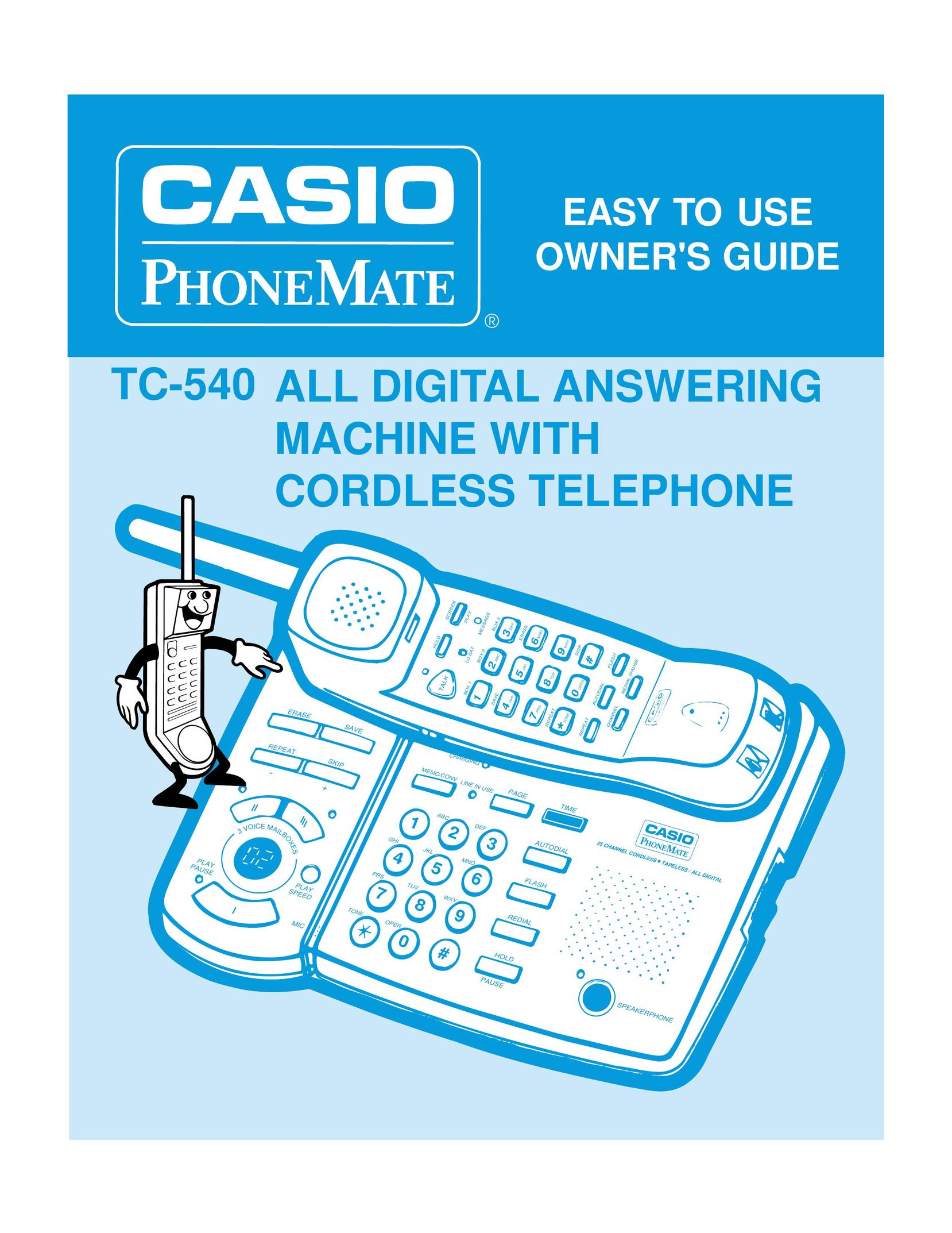 Casio TC-540 Answering Machine User Manual