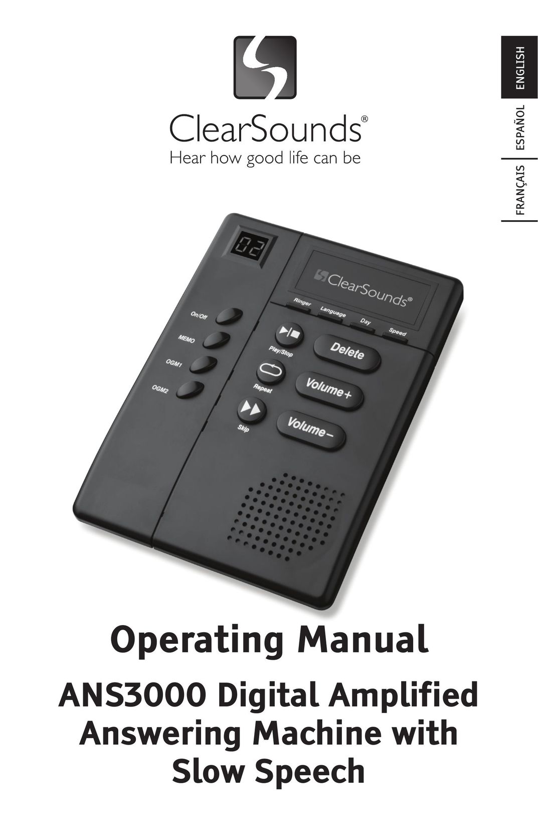 ClearSounds ANS3000 Answering Machine User Manual