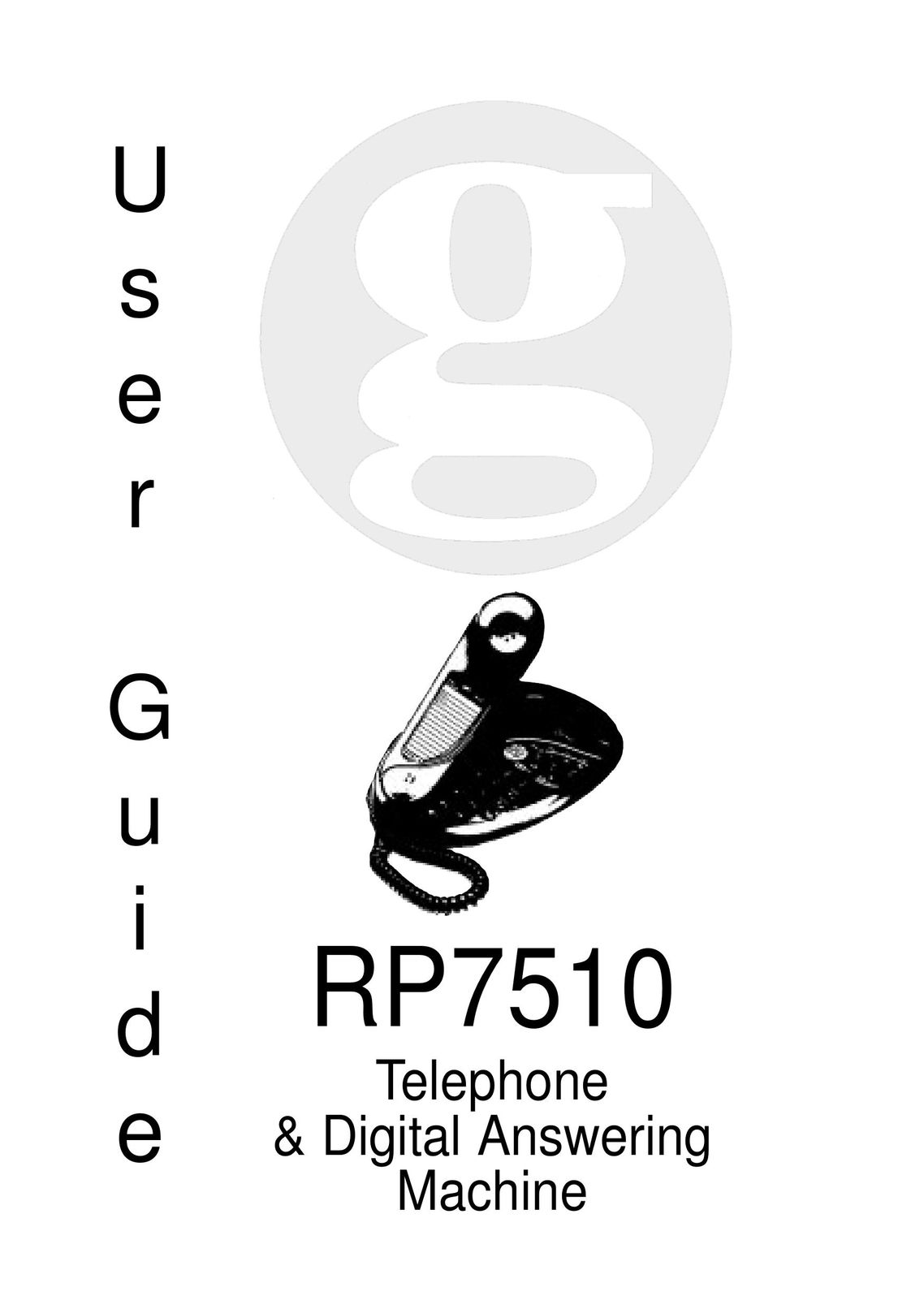 Geemarc RP7510 Answering Machine User Manual
