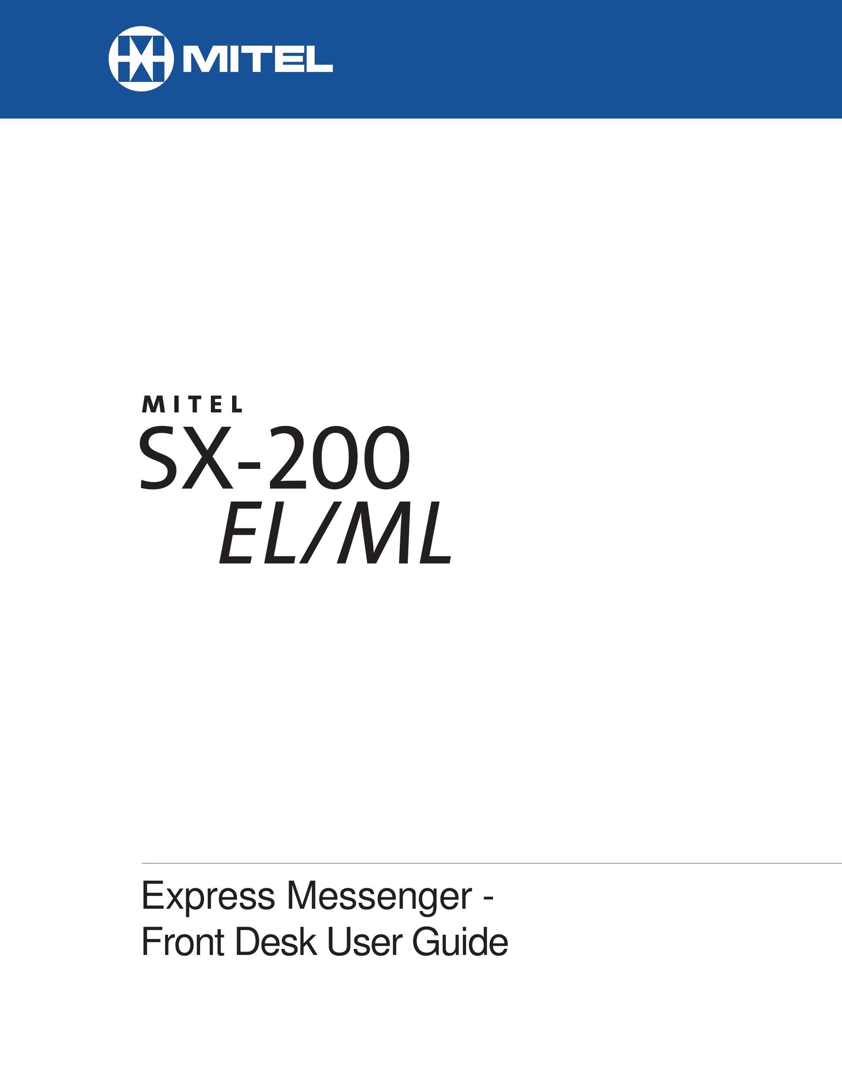 Mitel SX-200 EL Answering Machine User Manual