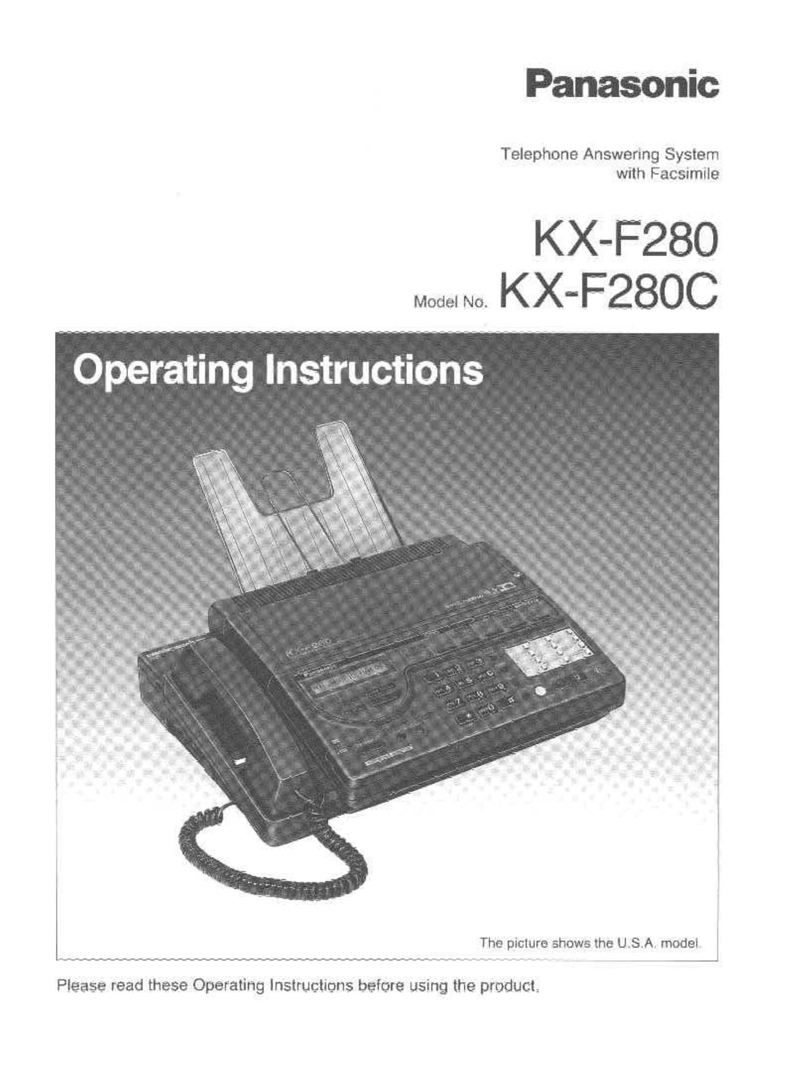 Panasonic KX-F280C Answering Machine User Manual