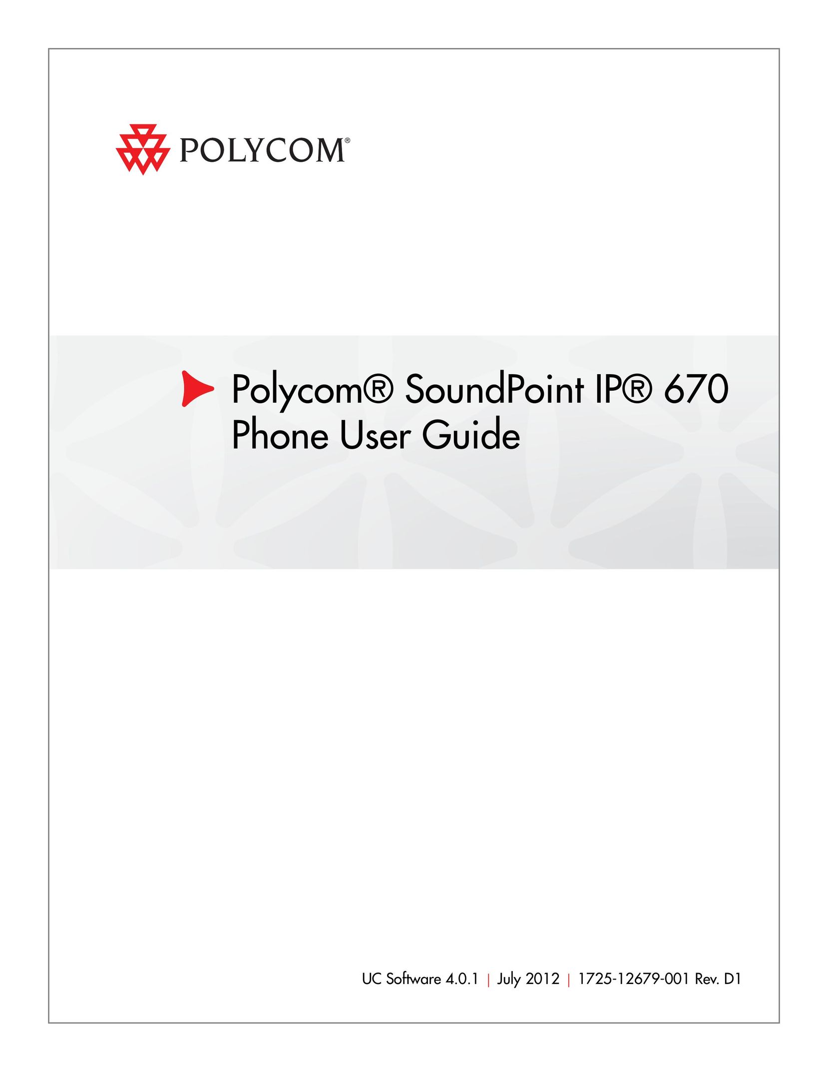 Polycom IP 670 Answering Machine User Manual