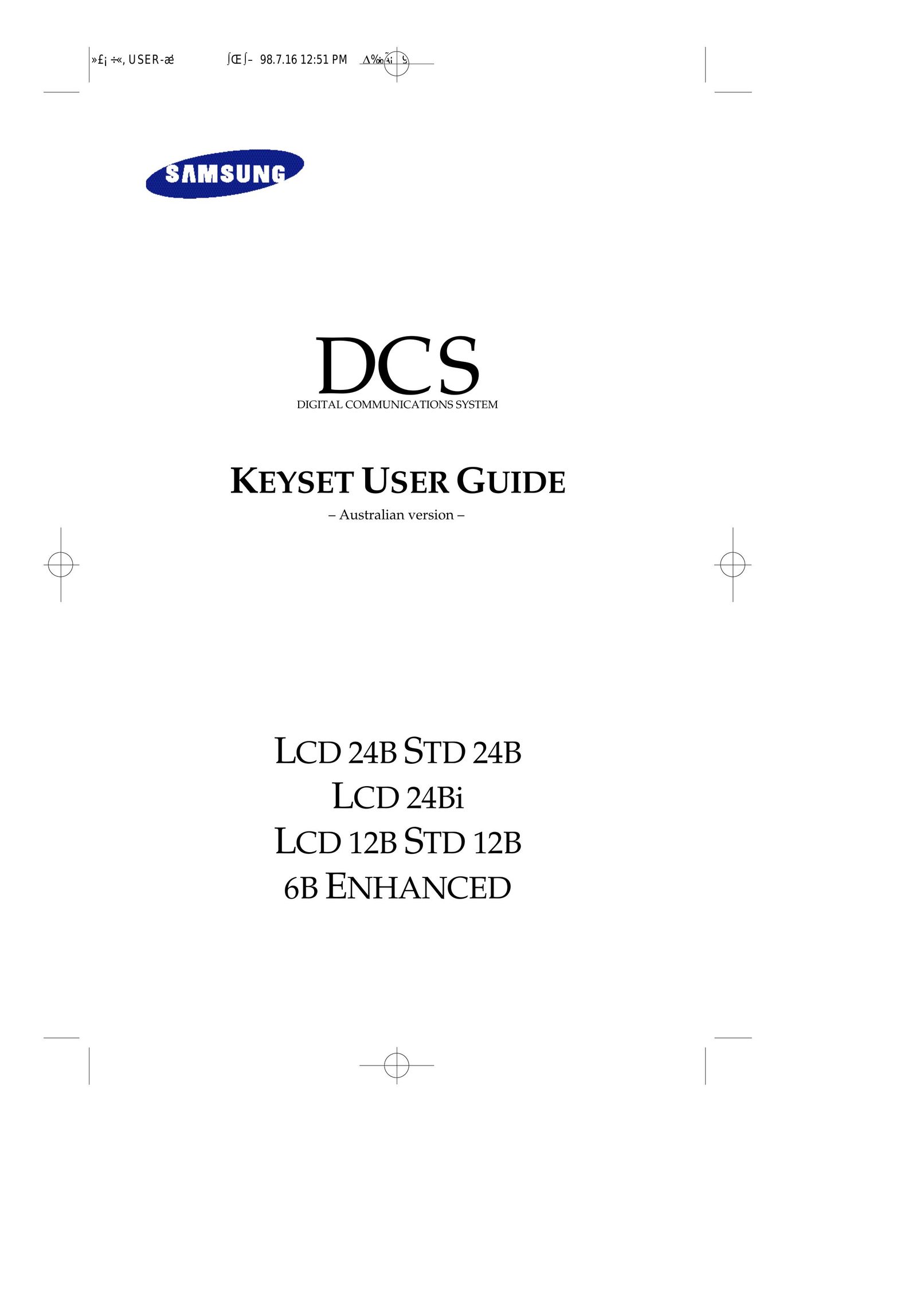 Samsung LCD 12B Answering Machine User Manual