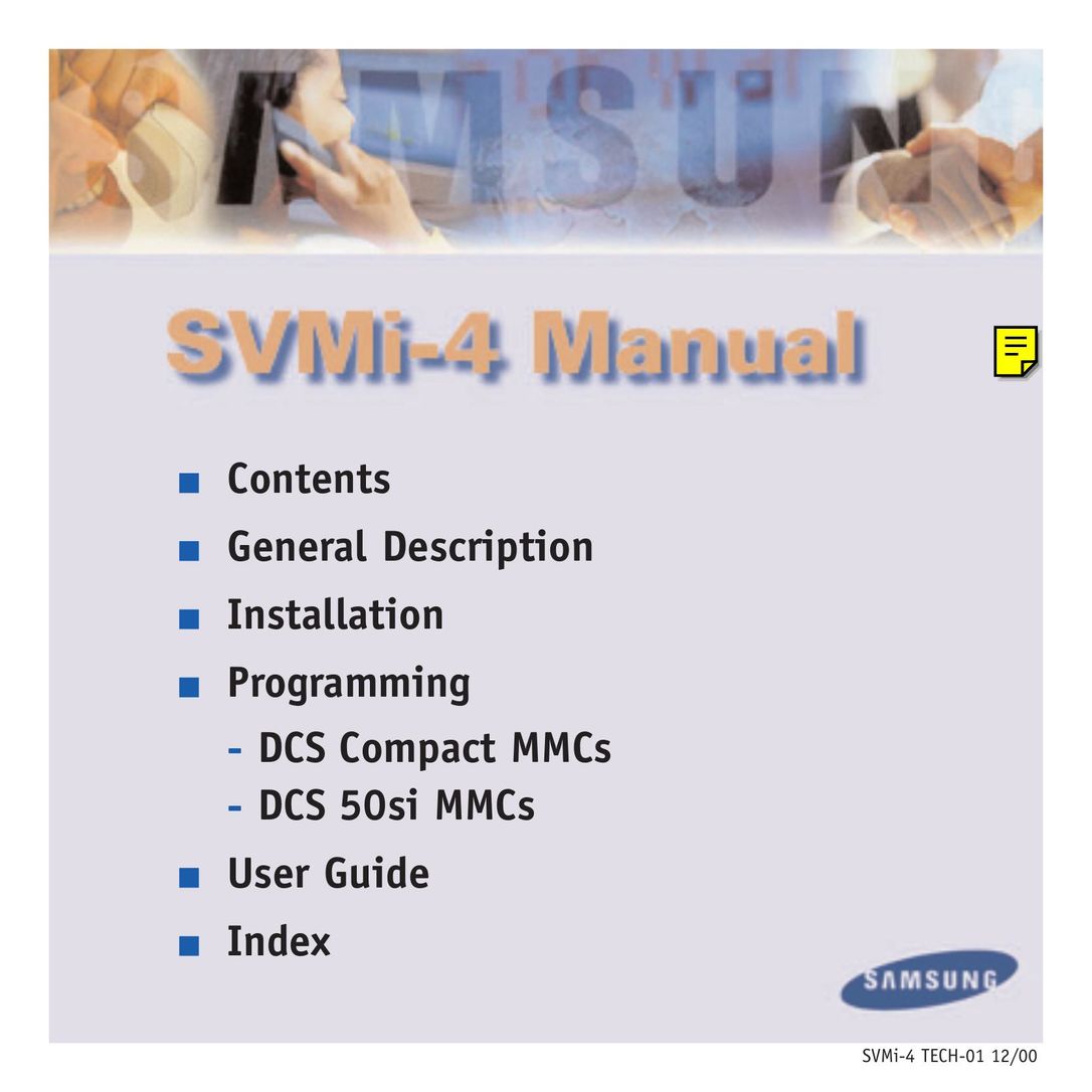 Samsung SVMI-4 Answering Machine User Manual