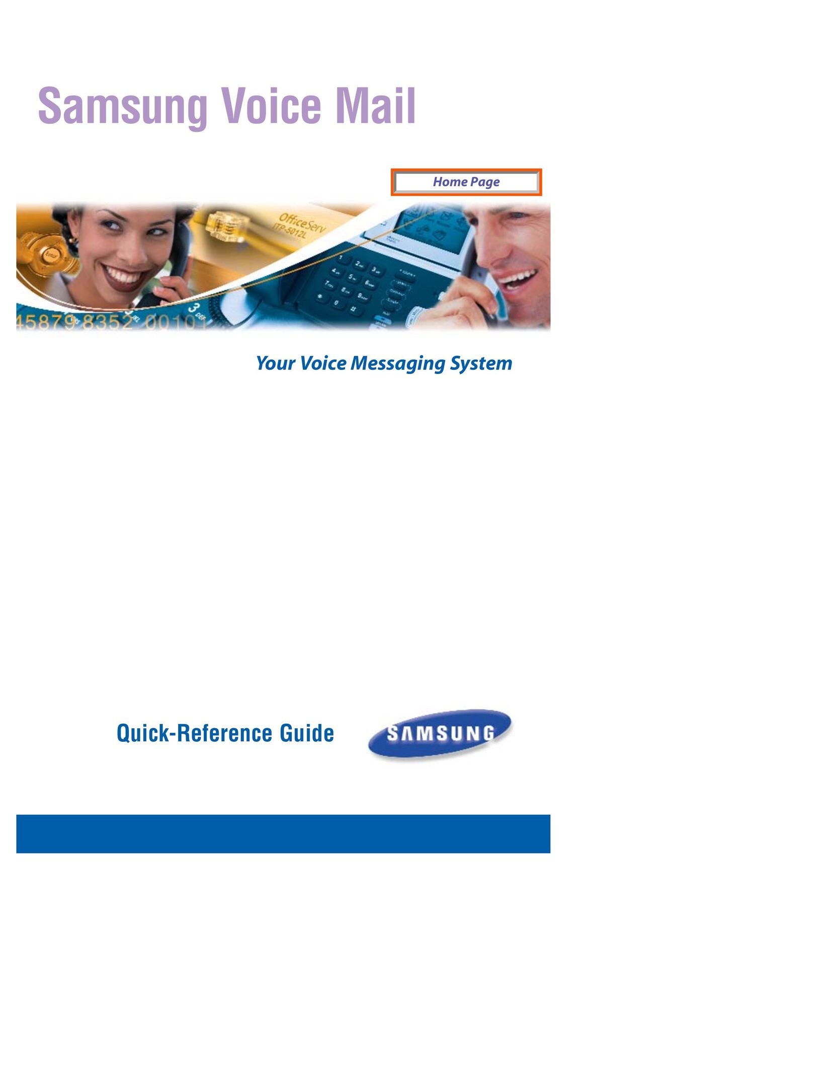 Samsung SVMi-8E Answering Machine User Manual