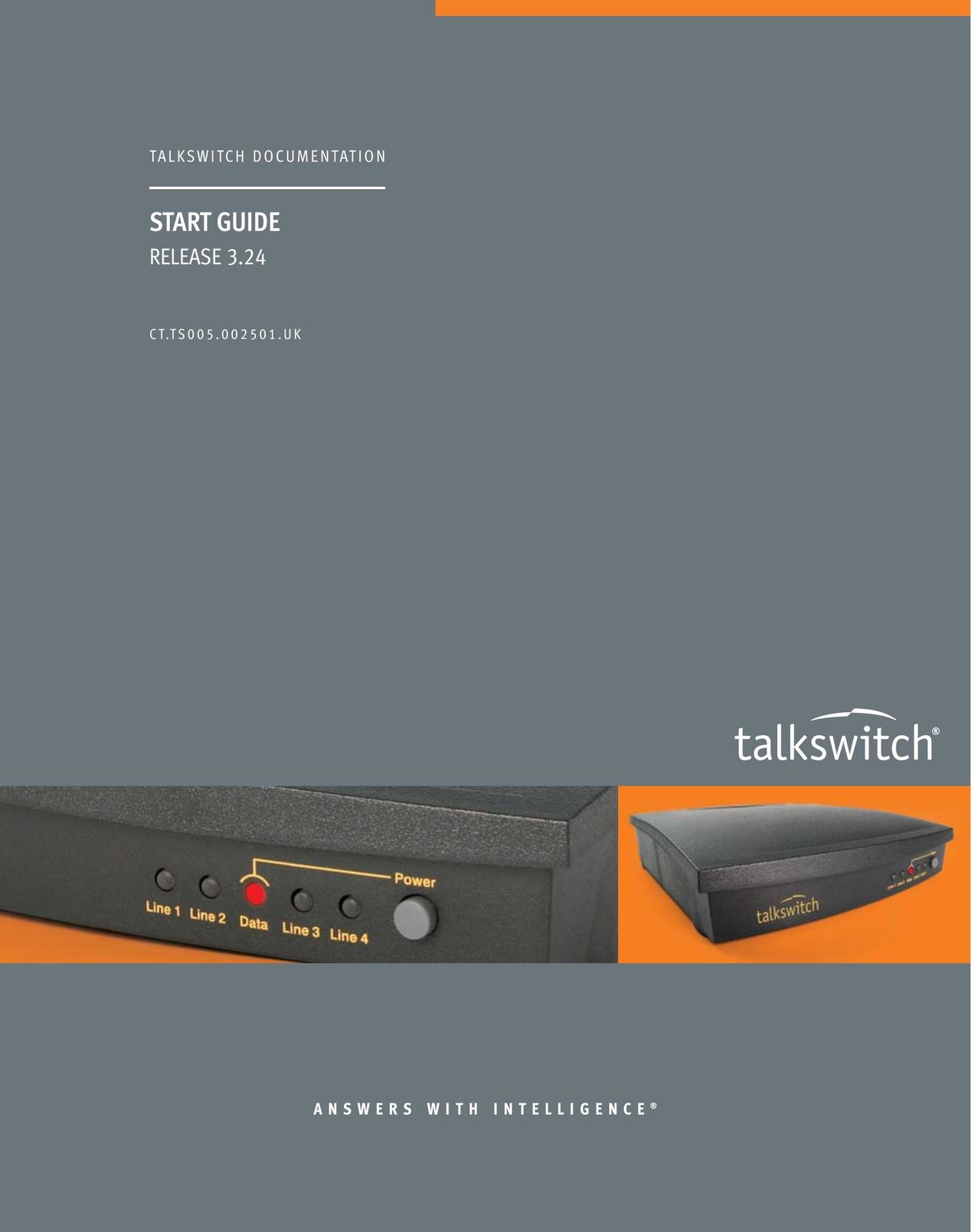 Talkswitch CT.TS005.002501.UK Answering Machine User Manual