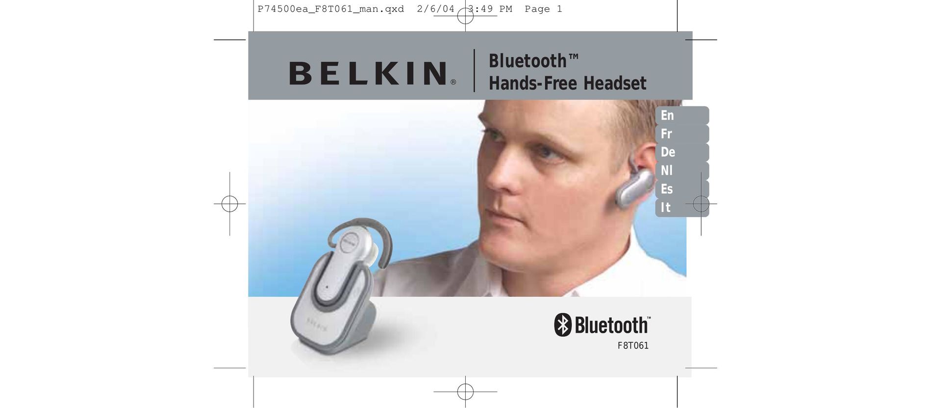 Belkin F8T061 Bluetooth Headset User Manual