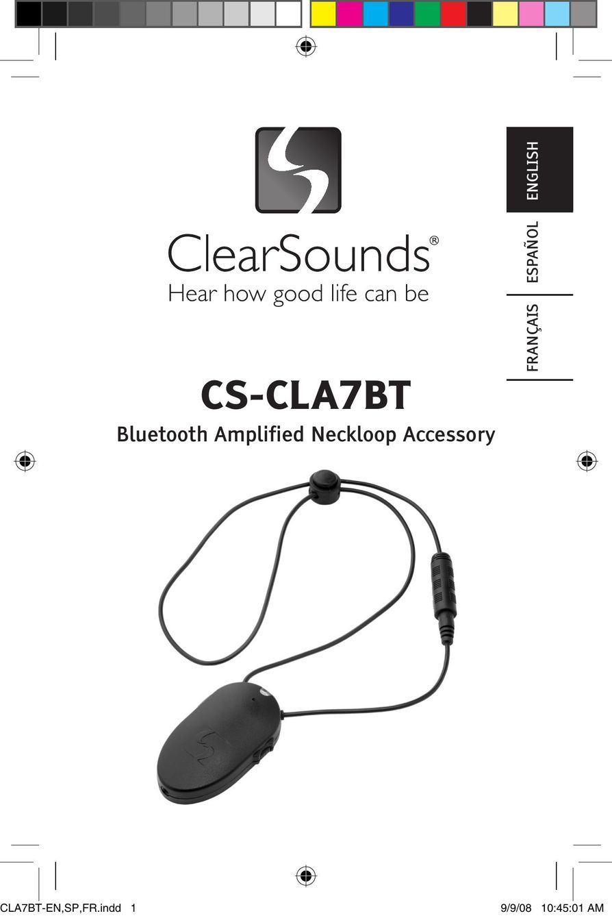 ClearSounds CS-CLA7BT Bluetooth Headset User Manual