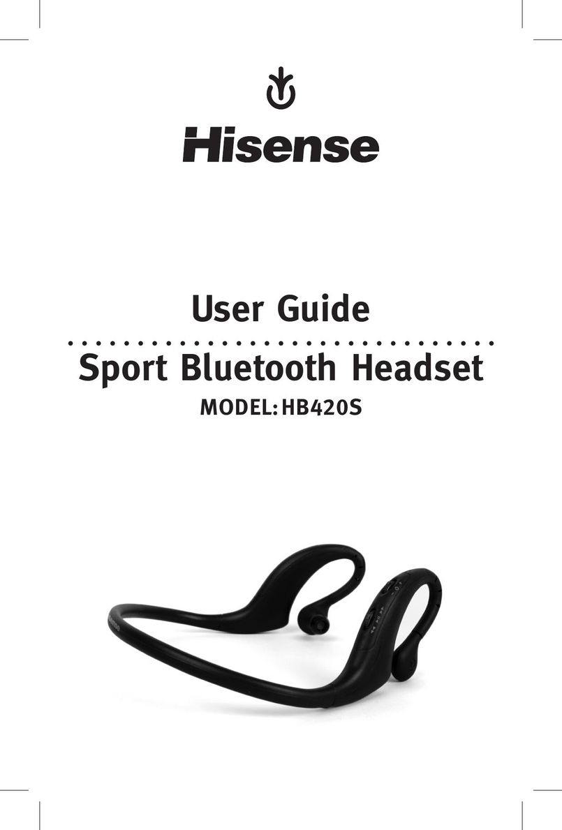 Hisense HB420S Bluetooth Headset User Manual
