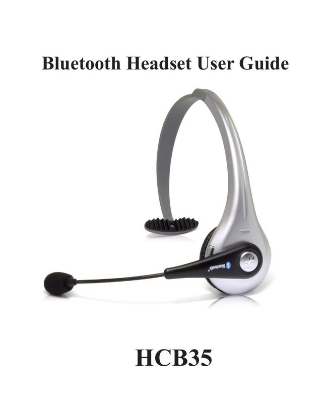 Huey Chiao HCB35 Bluetooth Headset User Manual