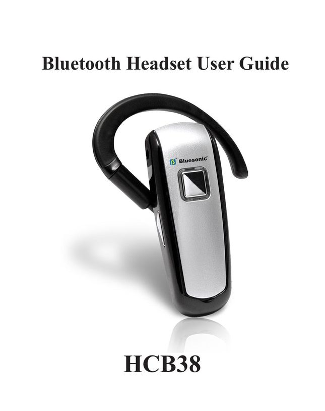 Huey Chiao HCB38 Bluetooth Headset User Manual