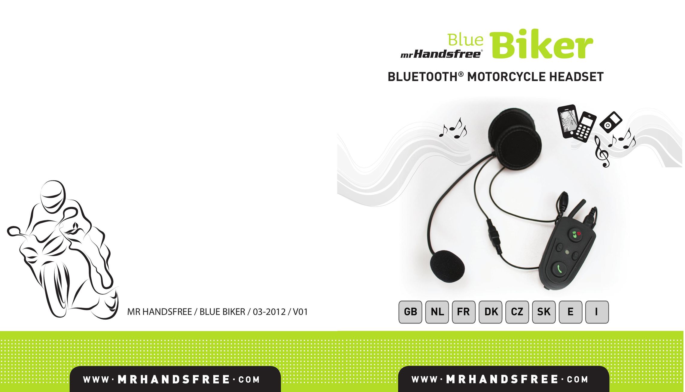 Mr Handsfree GBNLFRDKCZSKEI Bluetooth Headset User Manual