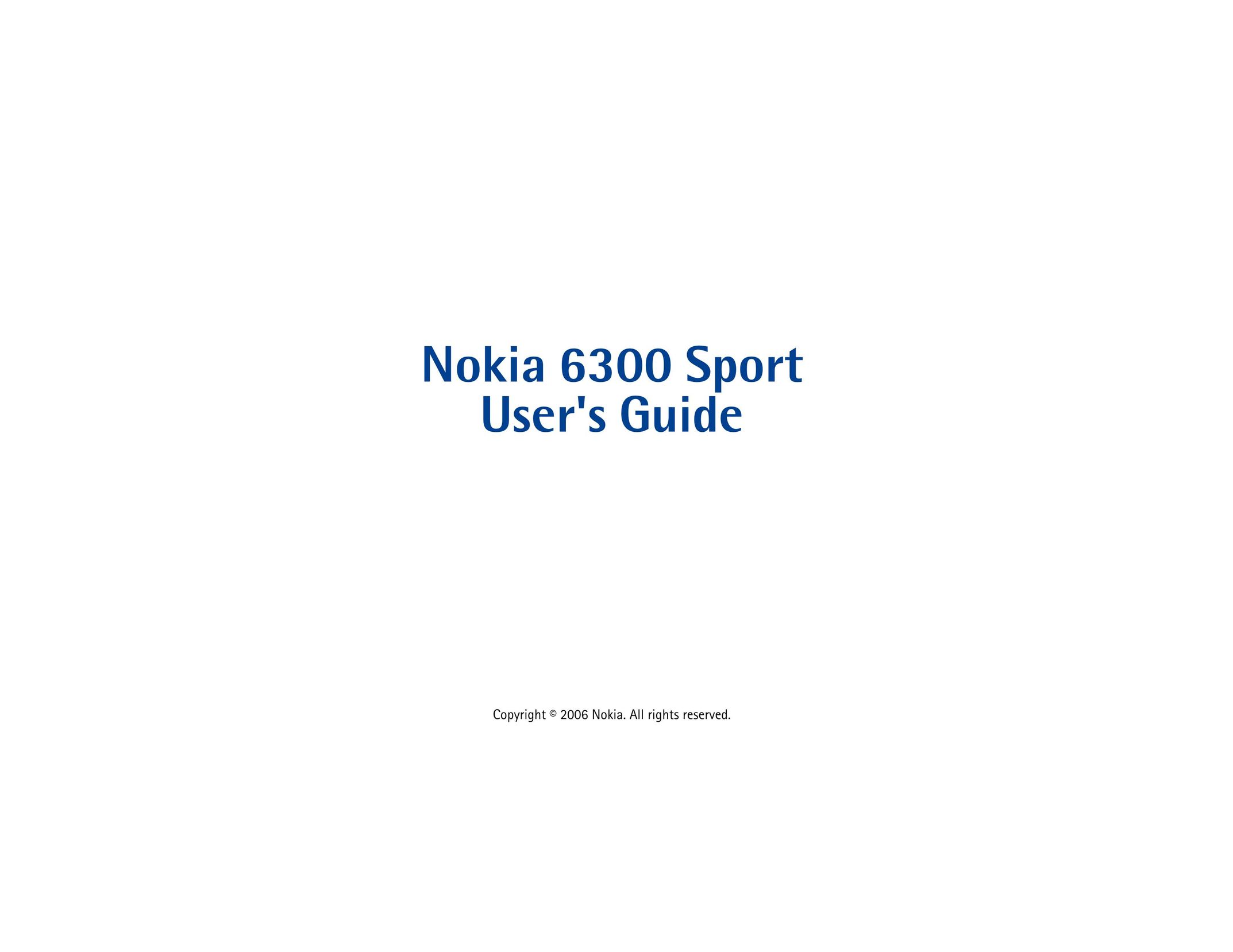 Nokia 6300 Bluetooth Headset User Manual