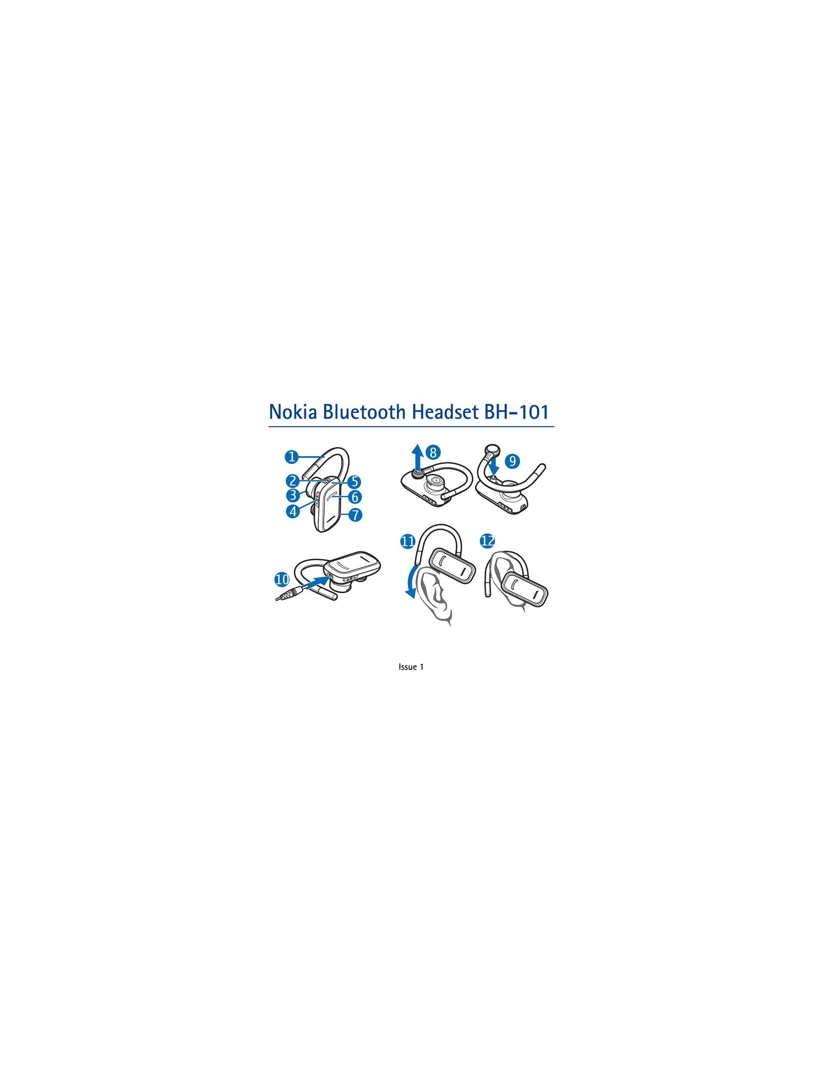 Nokia BH-101 Bluetooth Headset User Manual