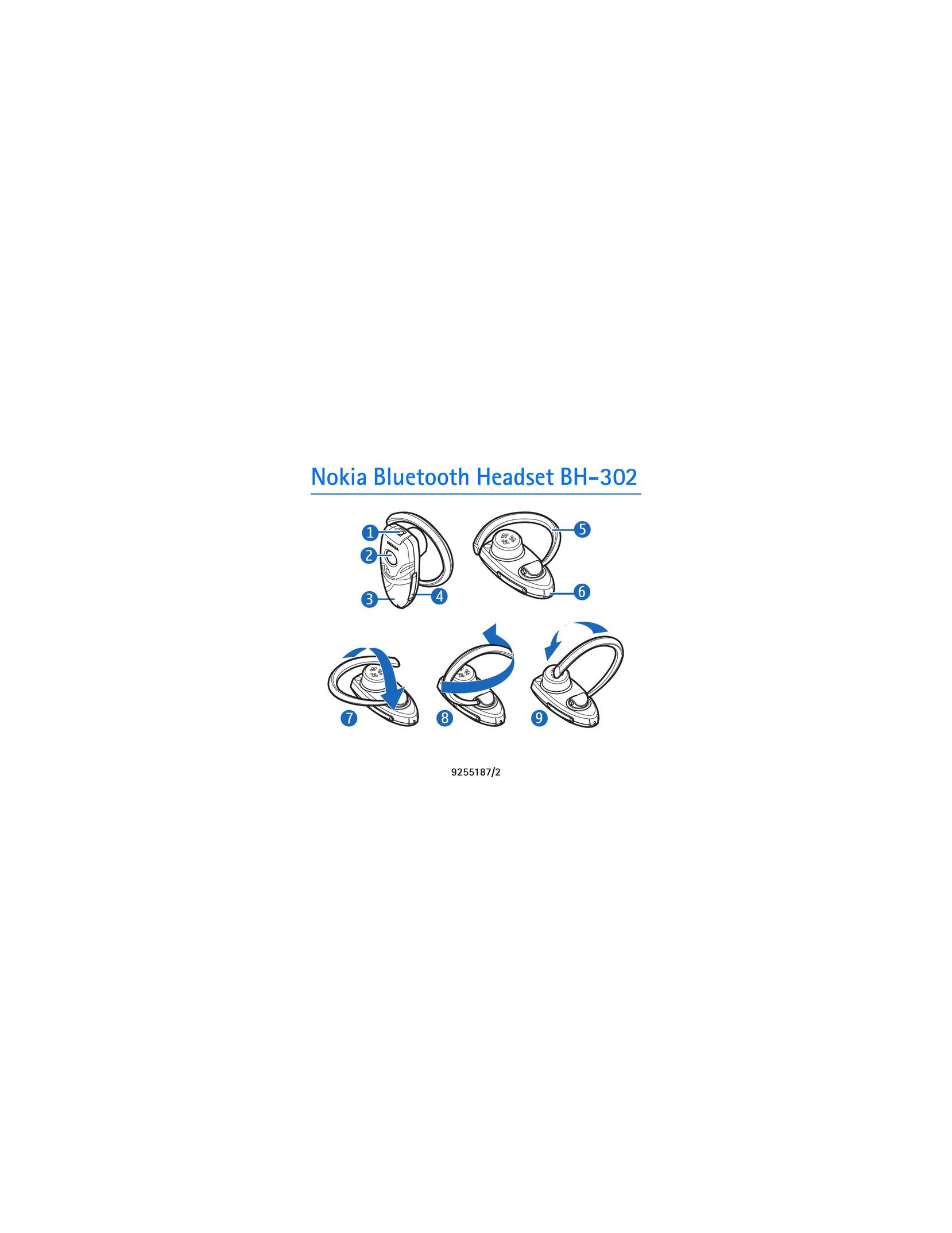 Nokia BH-302 Bluetooth Headset User Manual