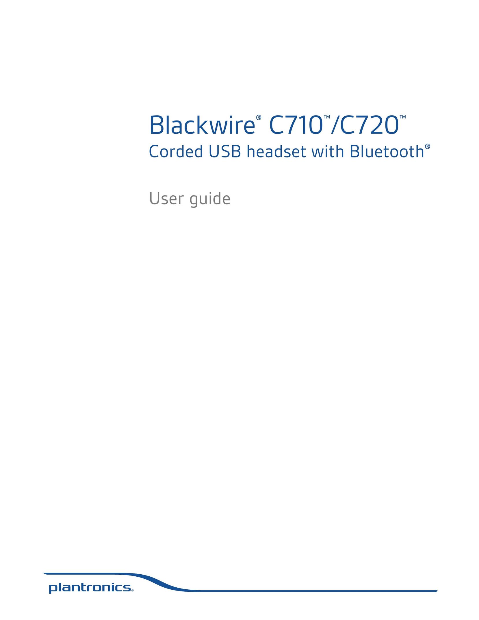 Plantronics C710 Bluetooth Headset User Manual