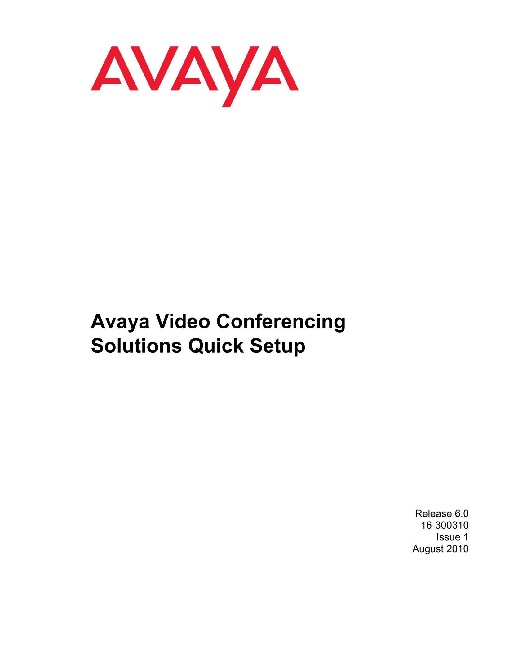 Avaya 16-300310 Conference Phone User Manual