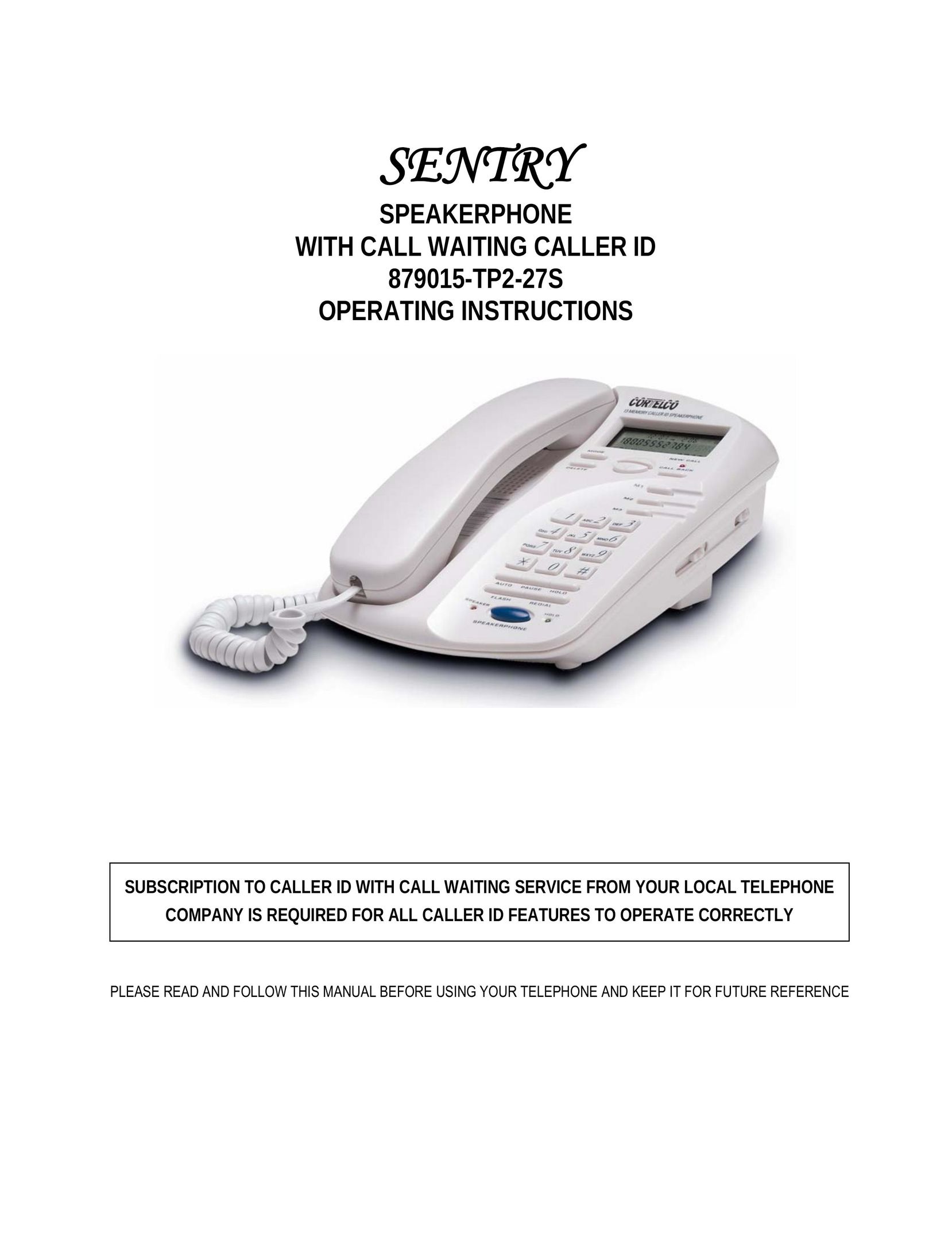 Cortelco 879015-TP2-27S Conference Phone User Manual