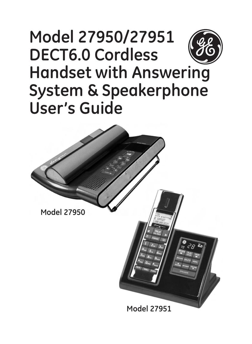 GE 27950 Conference Phone User Manual