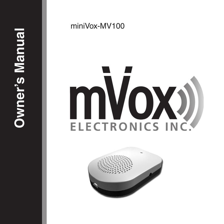 MVOX electronic miniVox-MV100 Conference Phone User Manual