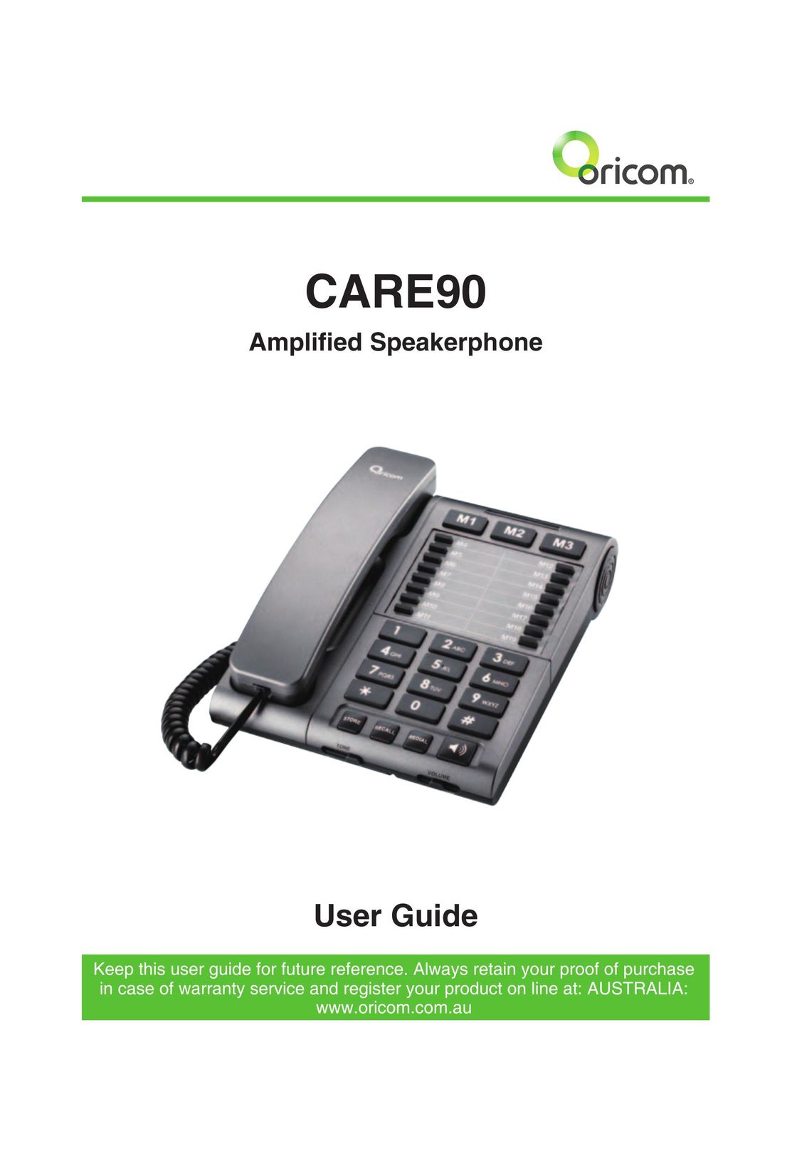 Oricom CARE90 Conference Phone User Manual