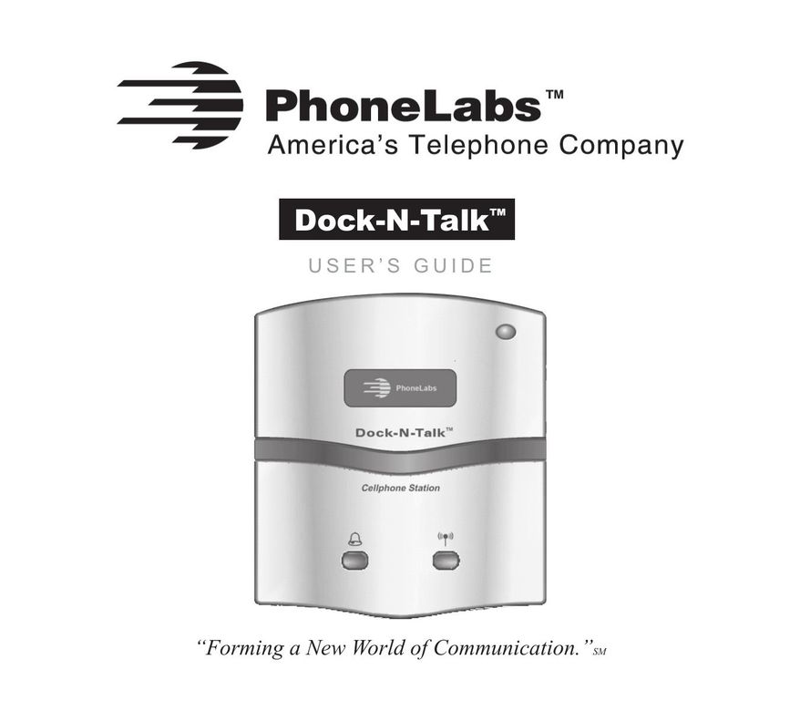Phone Labs Technology Company Phone Labs Dock-N-Talk Conference Phone User Manual