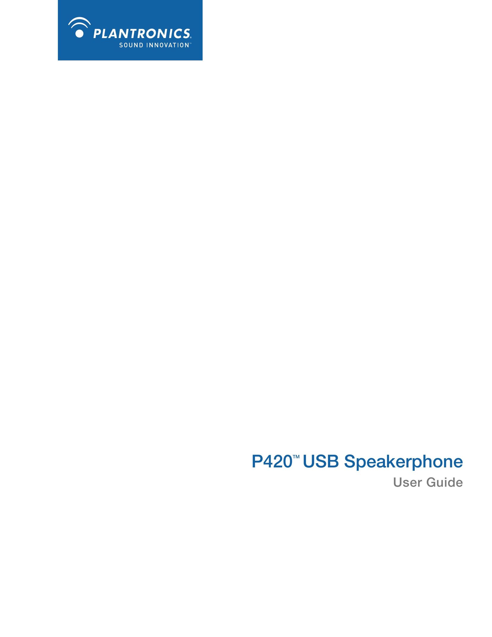 Plantronics P420 Conference Phone User Manual