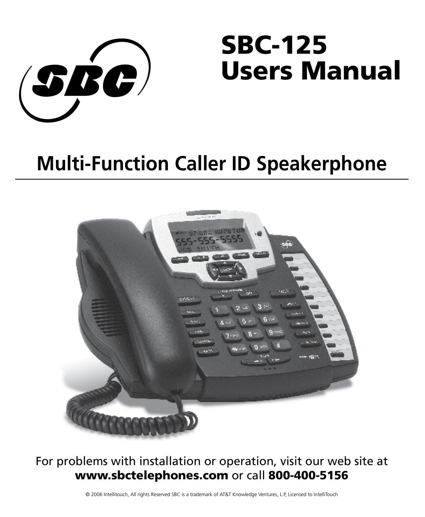 SBC comm SBC-125 Conference Phone User Manual
