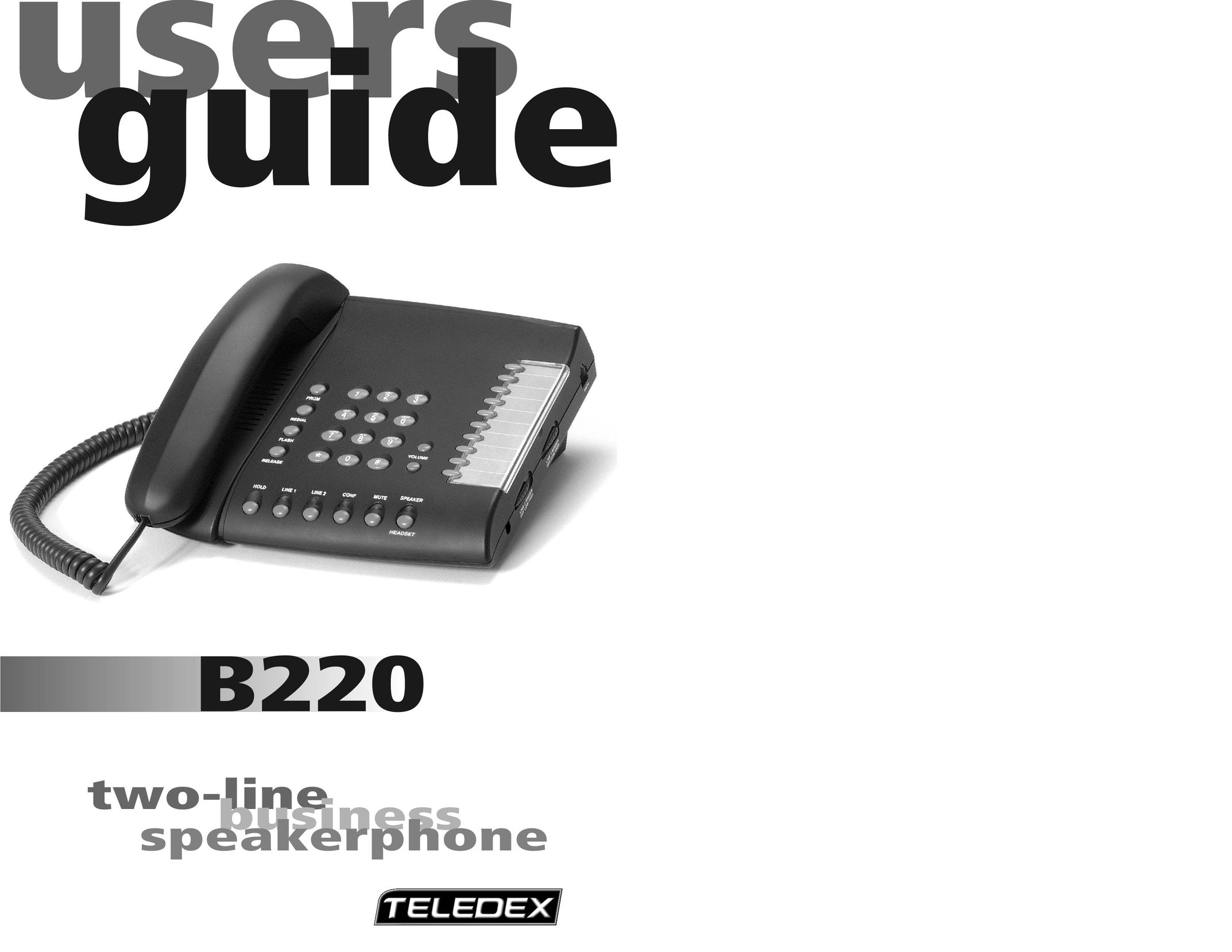 Teledex B220 Conference Phone User Manual