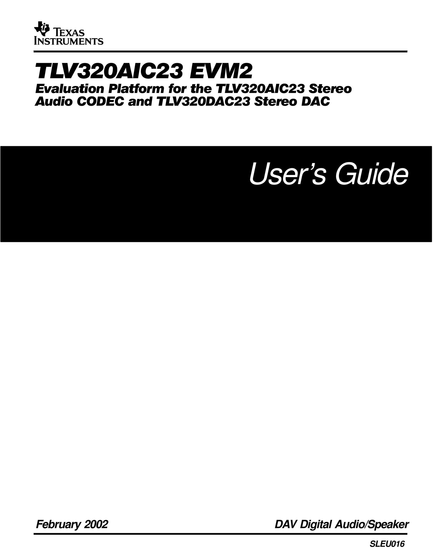 Texas Instruments TLV320AIC23 Conference Phone User Manual