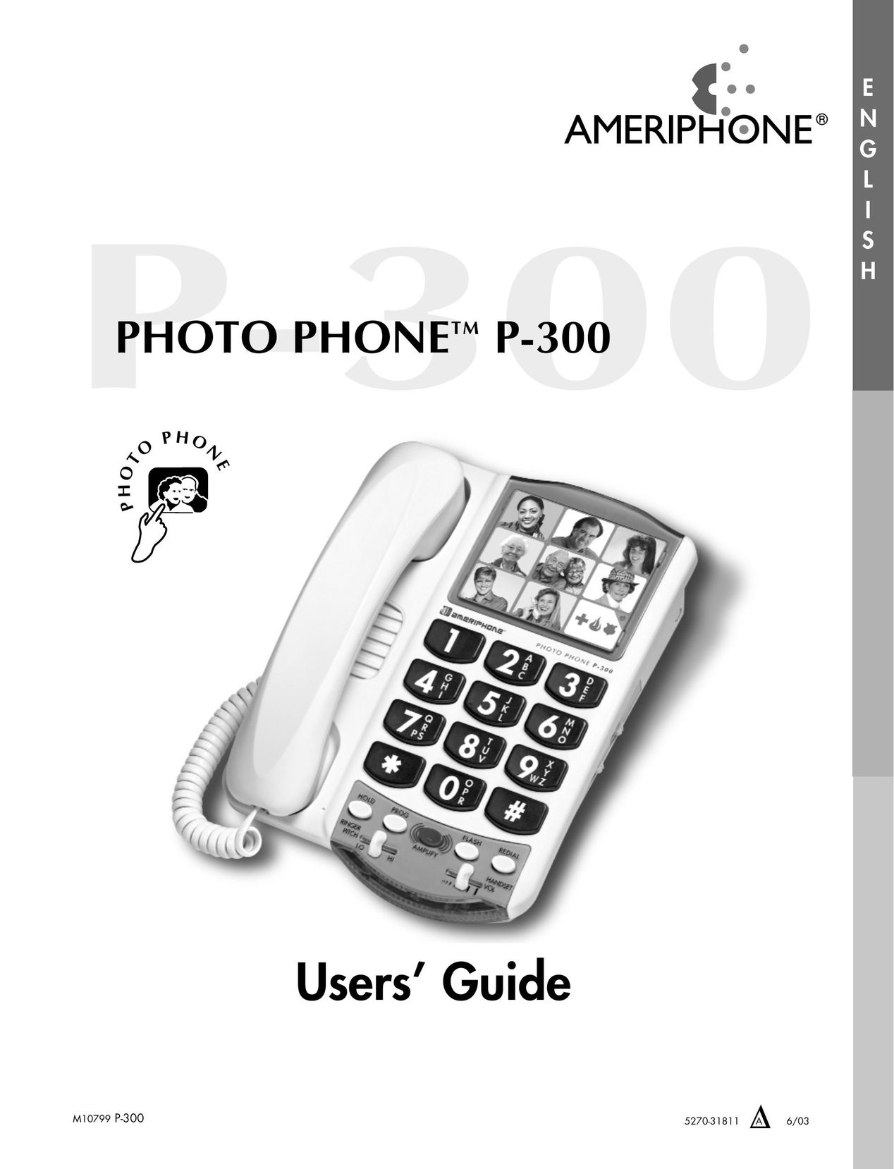 Ameriphone P-300 Corded Headset User Manual