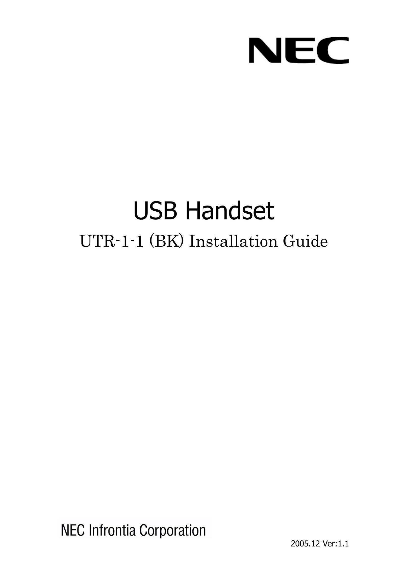Nokia UTR-1-1 (BK) Corded Headset User Manual