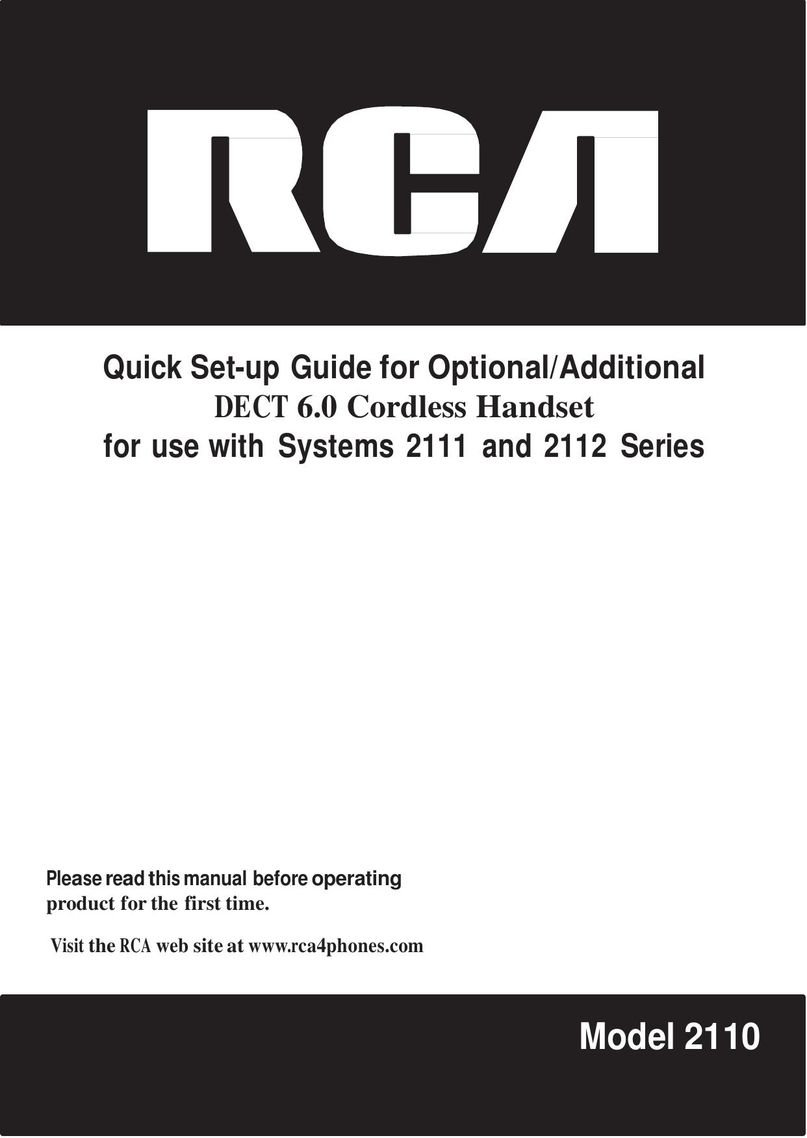 RCA 2110 Corded Headset User Manual