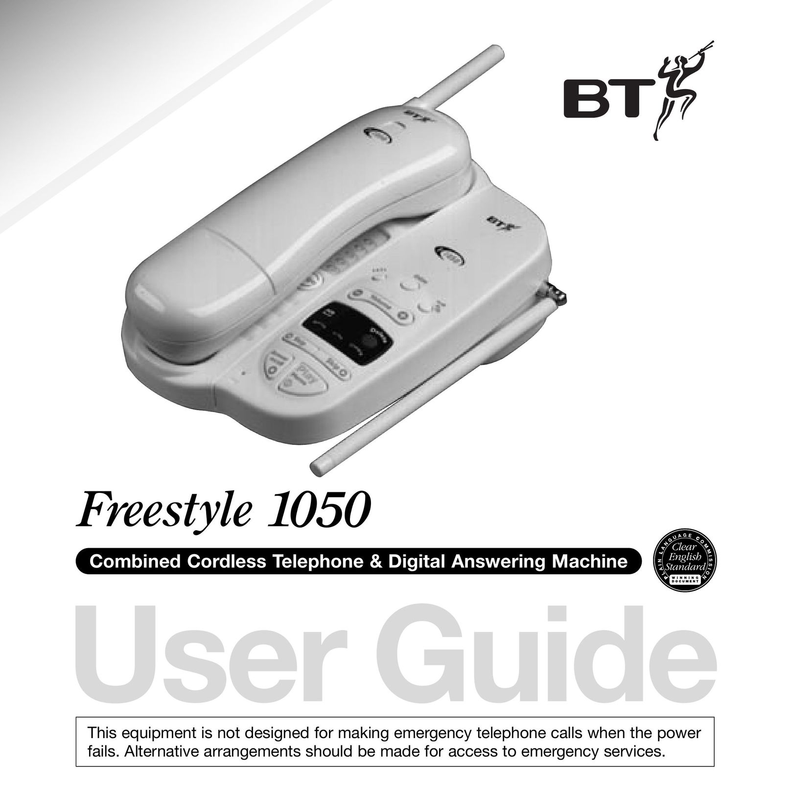BT 1050 Cordless Telephone User Manual