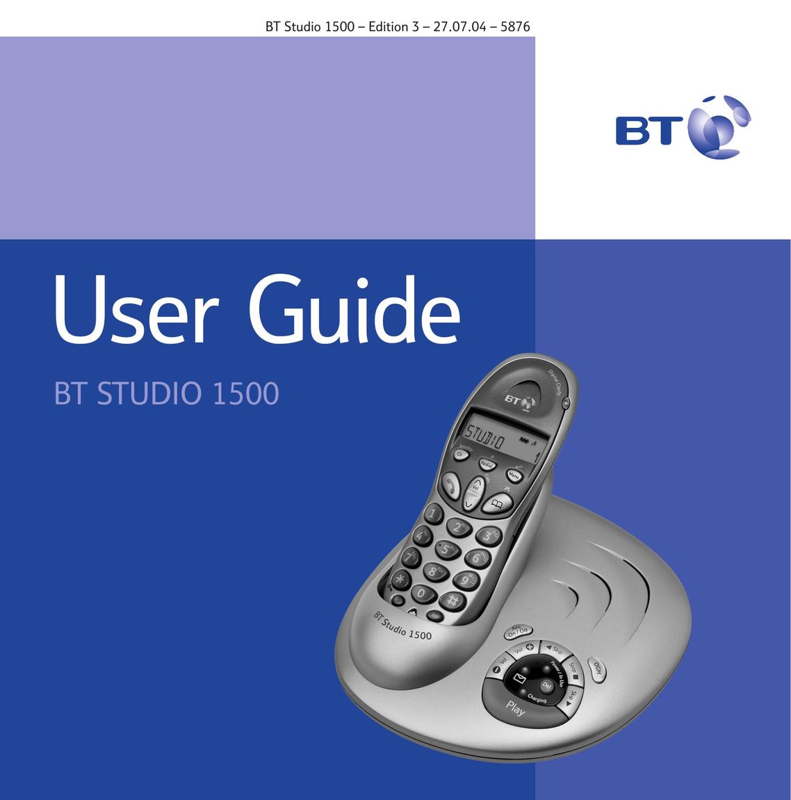 BT 1500 Cordless Telephone User Manual