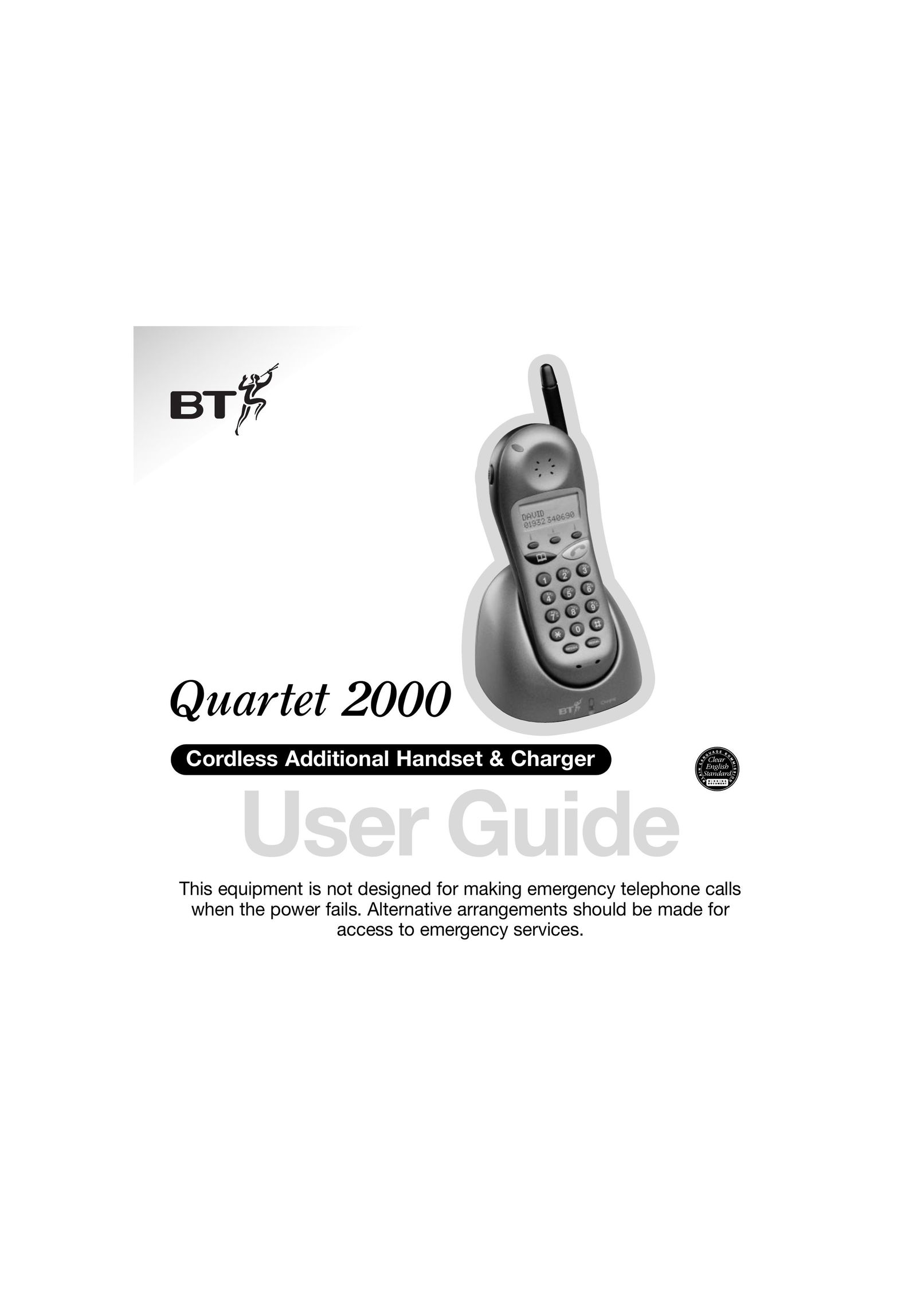 BT 2000 Cordless Telephone User Manual