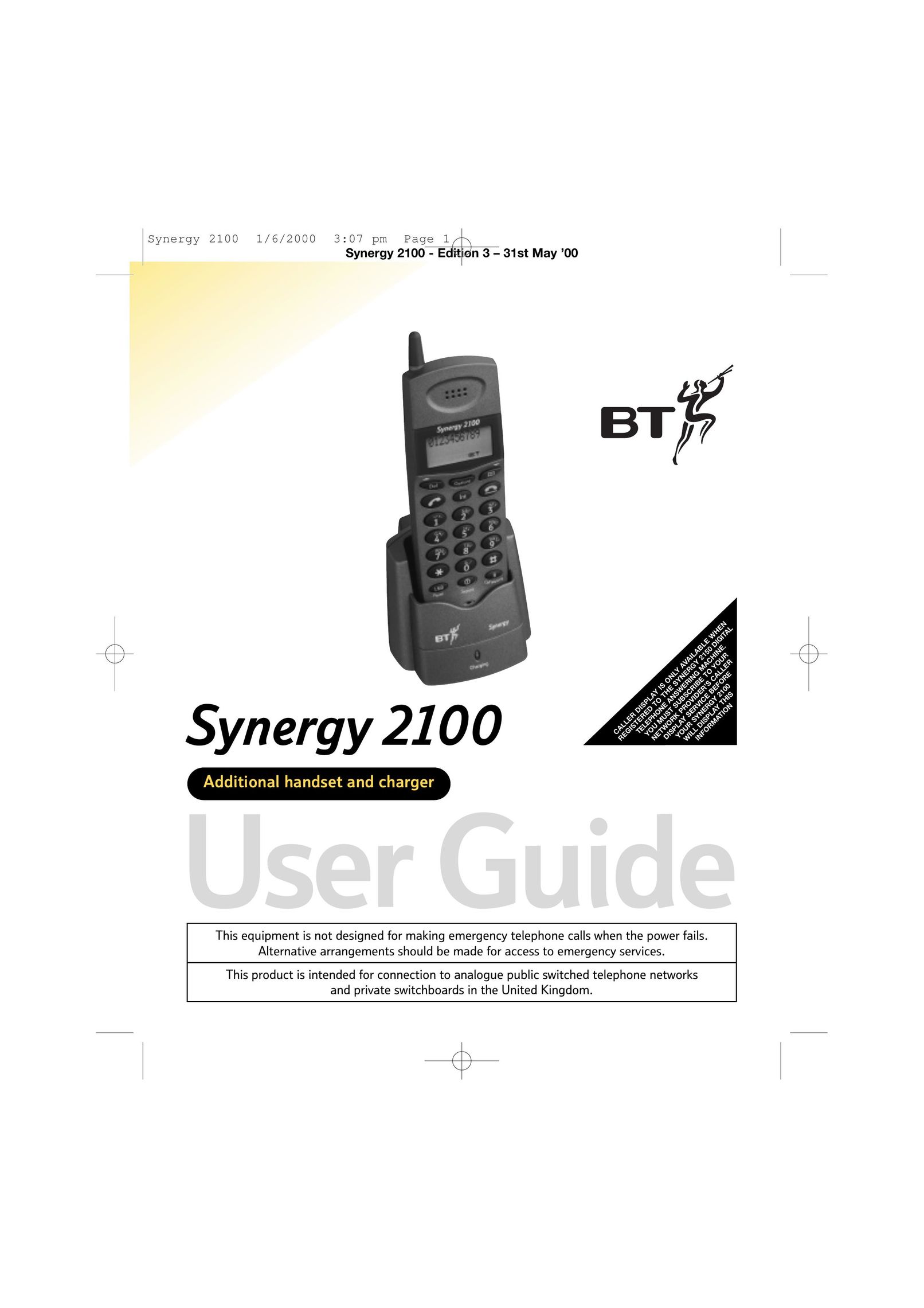 BT 2100 Cordless Telephone User Manual