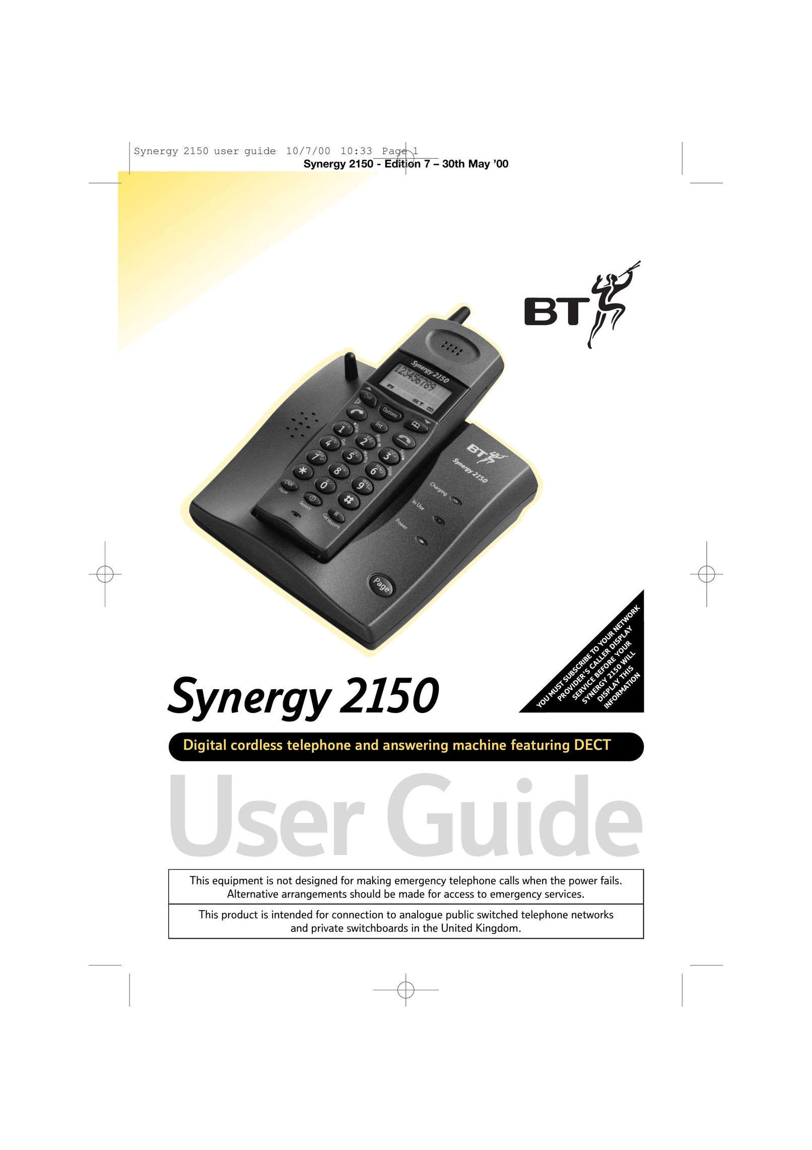 BT 2150 Cordless Telephone User Manual