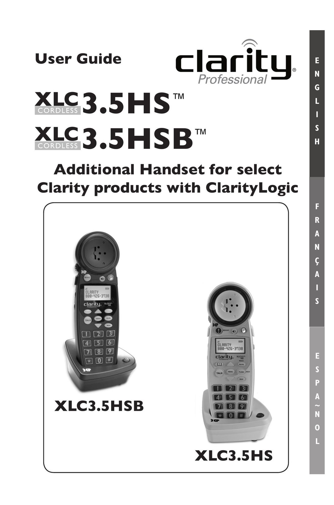 Clarity 3.5HSB Cordless Telephone User Manual