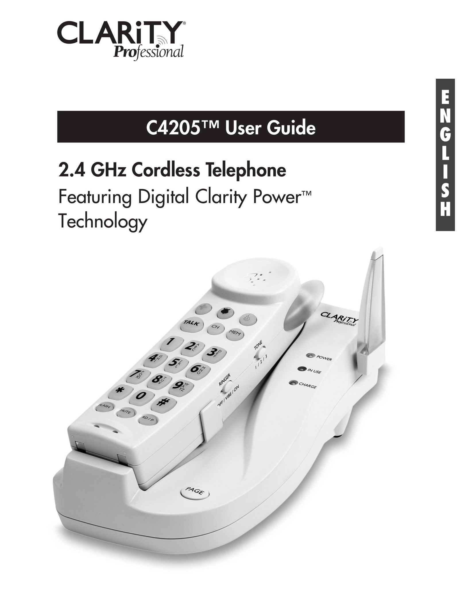 Clarity Cordless Telephone Cordless Telephone User Manual