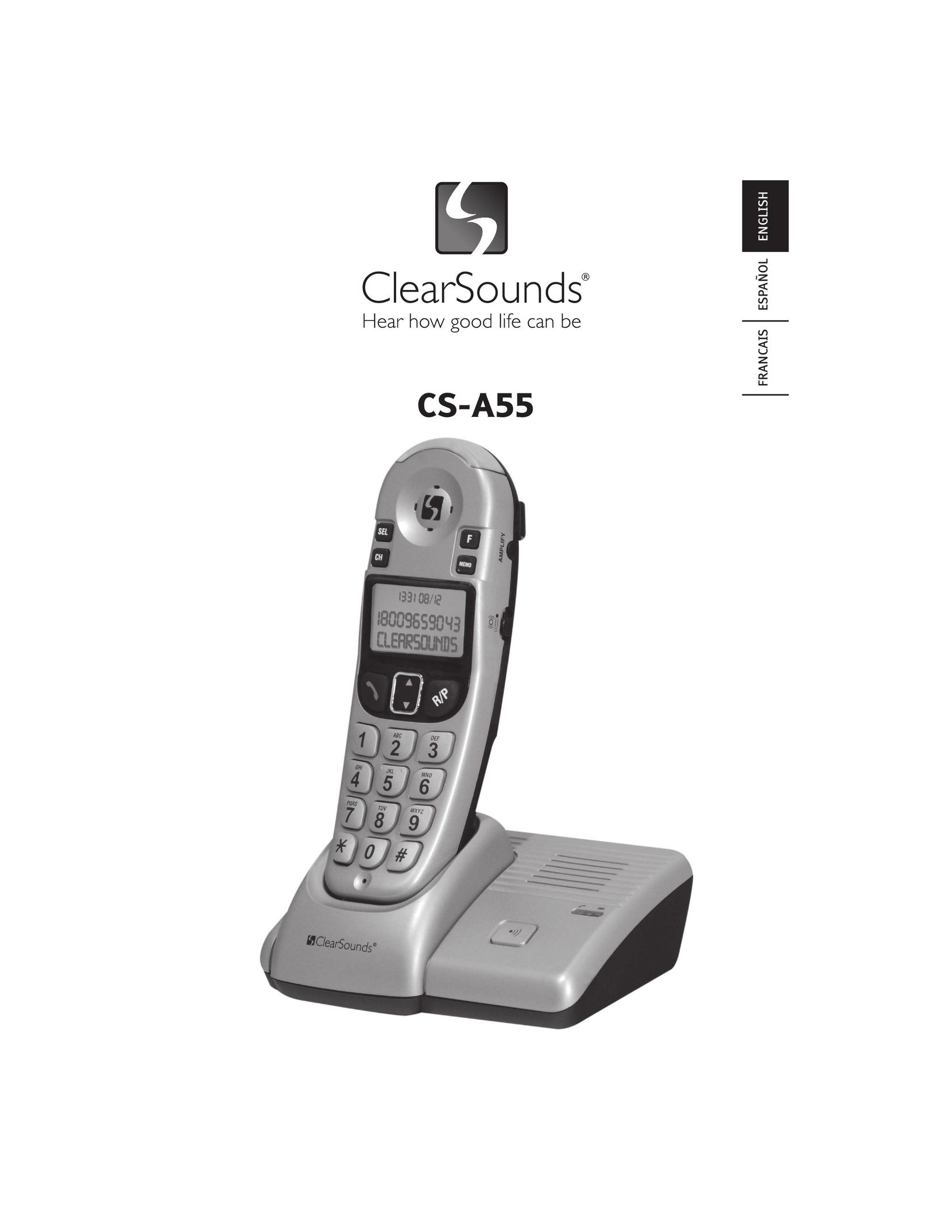 ClearSounds CS-A55 Cordless Telephone User Manual